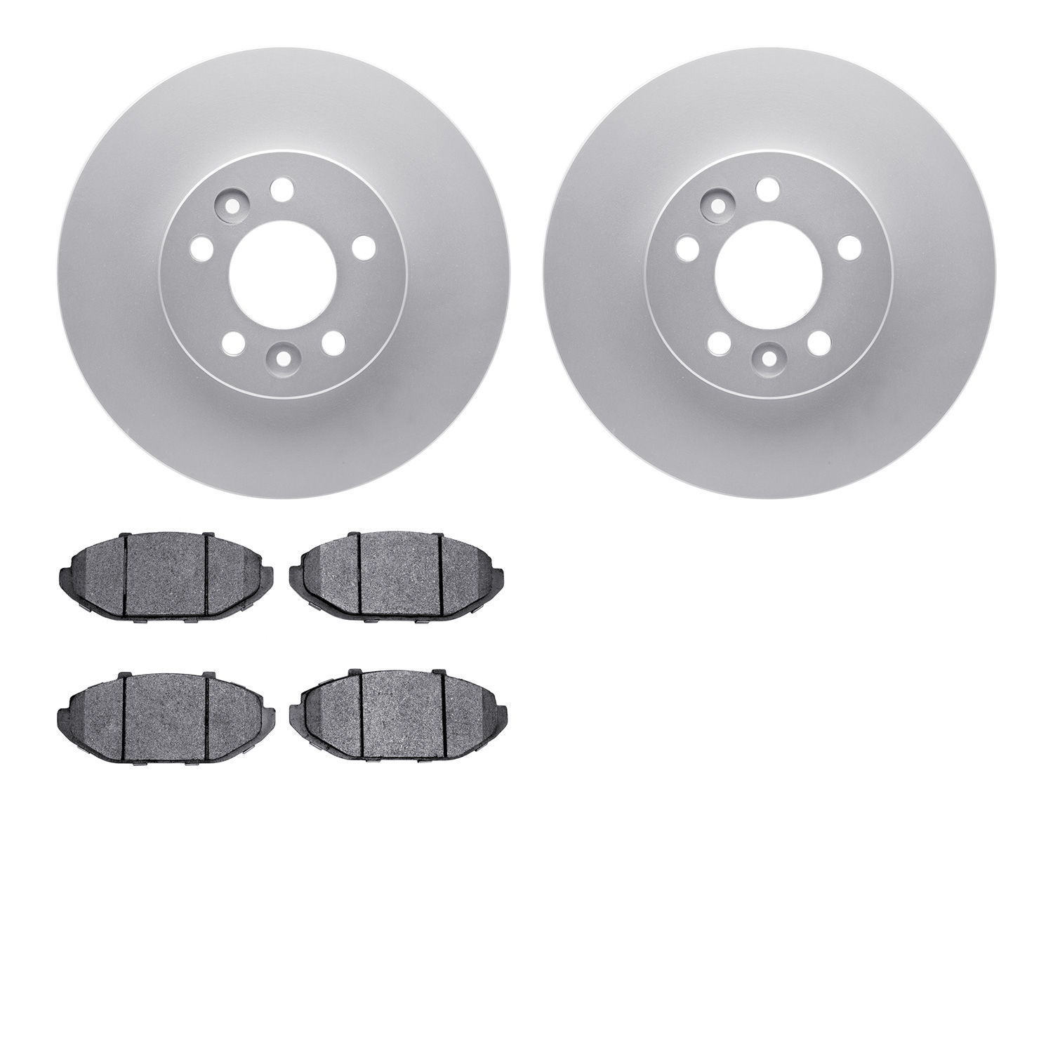 4502-56013 Geospec Brake Rotors w/5000 Advanced Brake Pads Kit, 1998-2002 Ford/Lincoln/Mercury/Mazda, Position: Front