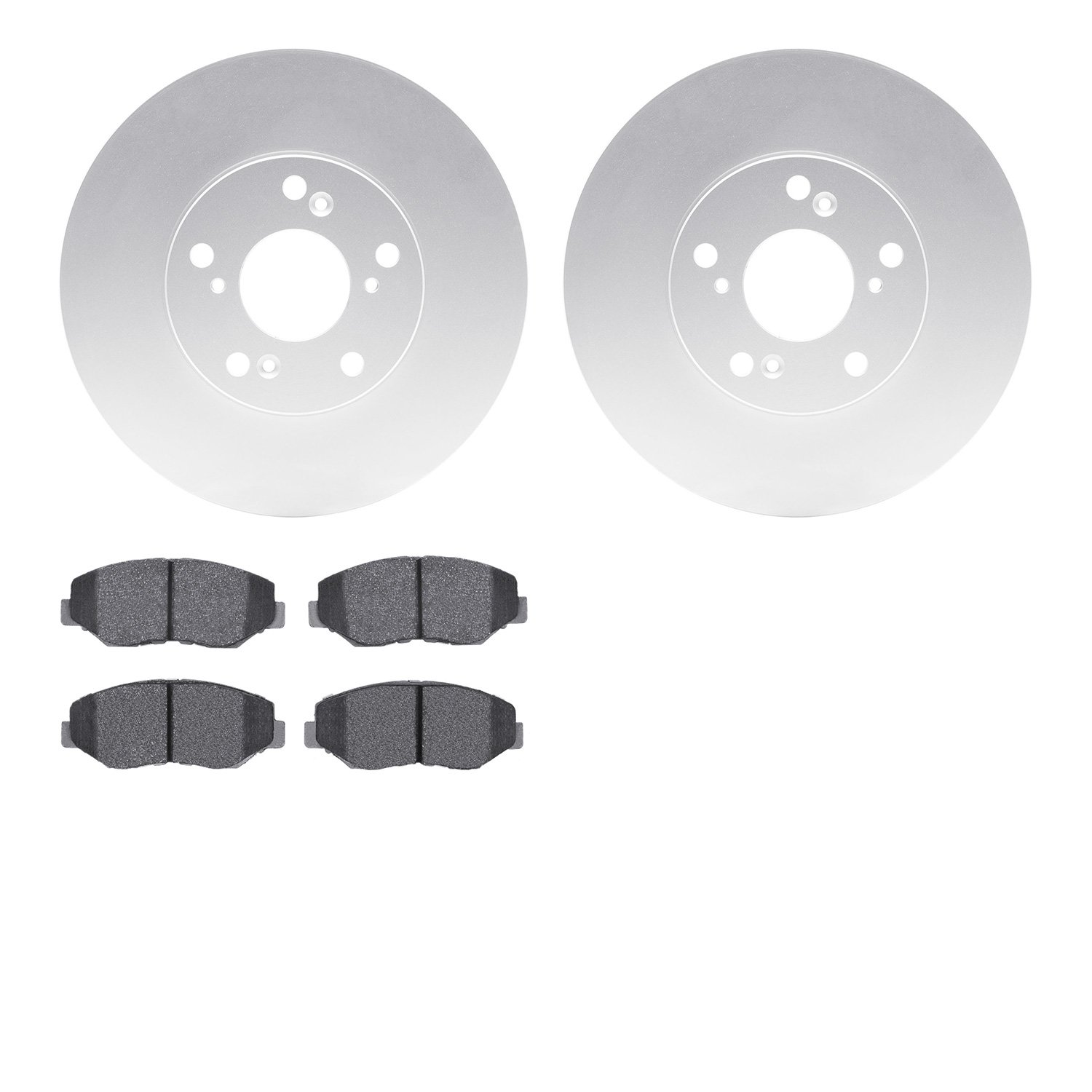 4502-59141 Geospec Brake Rotors w/5000 Advanced Brake Pads Kit, 2002-2015 Acura/Honda, Position: Front