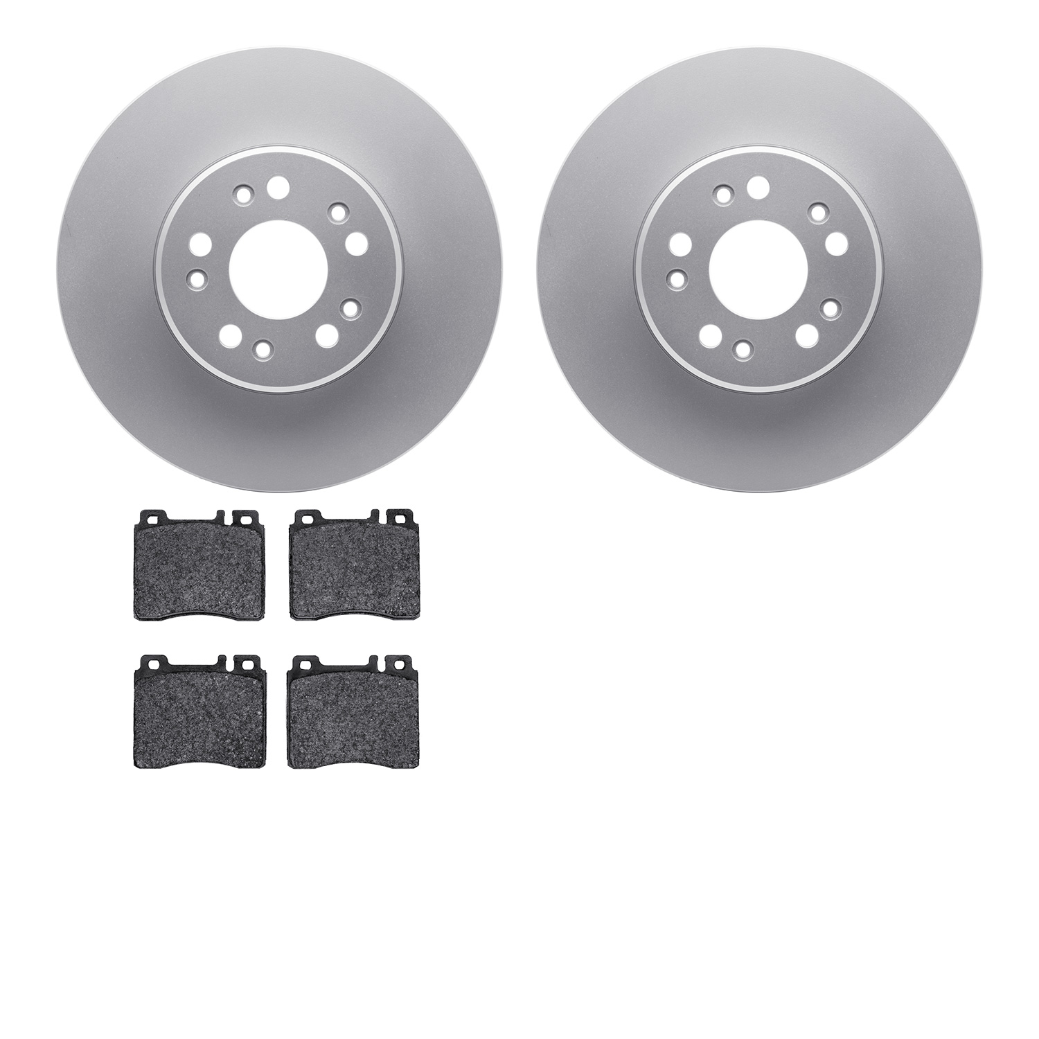 4502-63124 Geospec Brake Rotors w/5000 Advanced Brake Pads Kit, 1991-1999 Mercedes-Benz, Position: Front