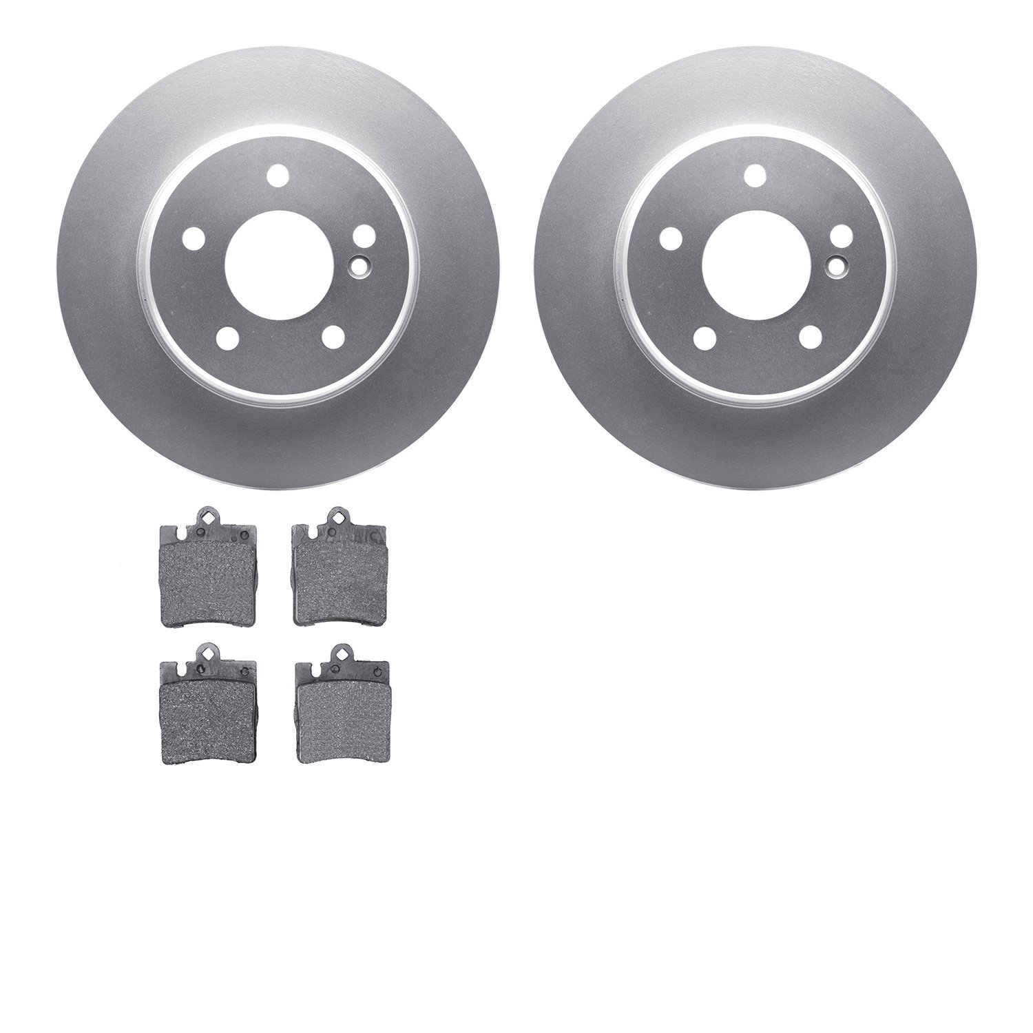 4502-63127 Geospec Brake Rotors w/5000 Advanced Brake Pads Kit, 1996-2011 Mercedes-Benz, Position: Rear