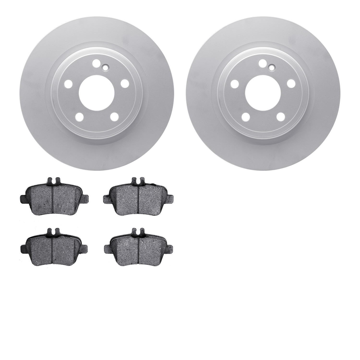 4502-63184 Geospec Brake Rotors w/5000 Advanced Brake Pads Kit, 2012-2016 Mercedes-Benz, Position: Rear