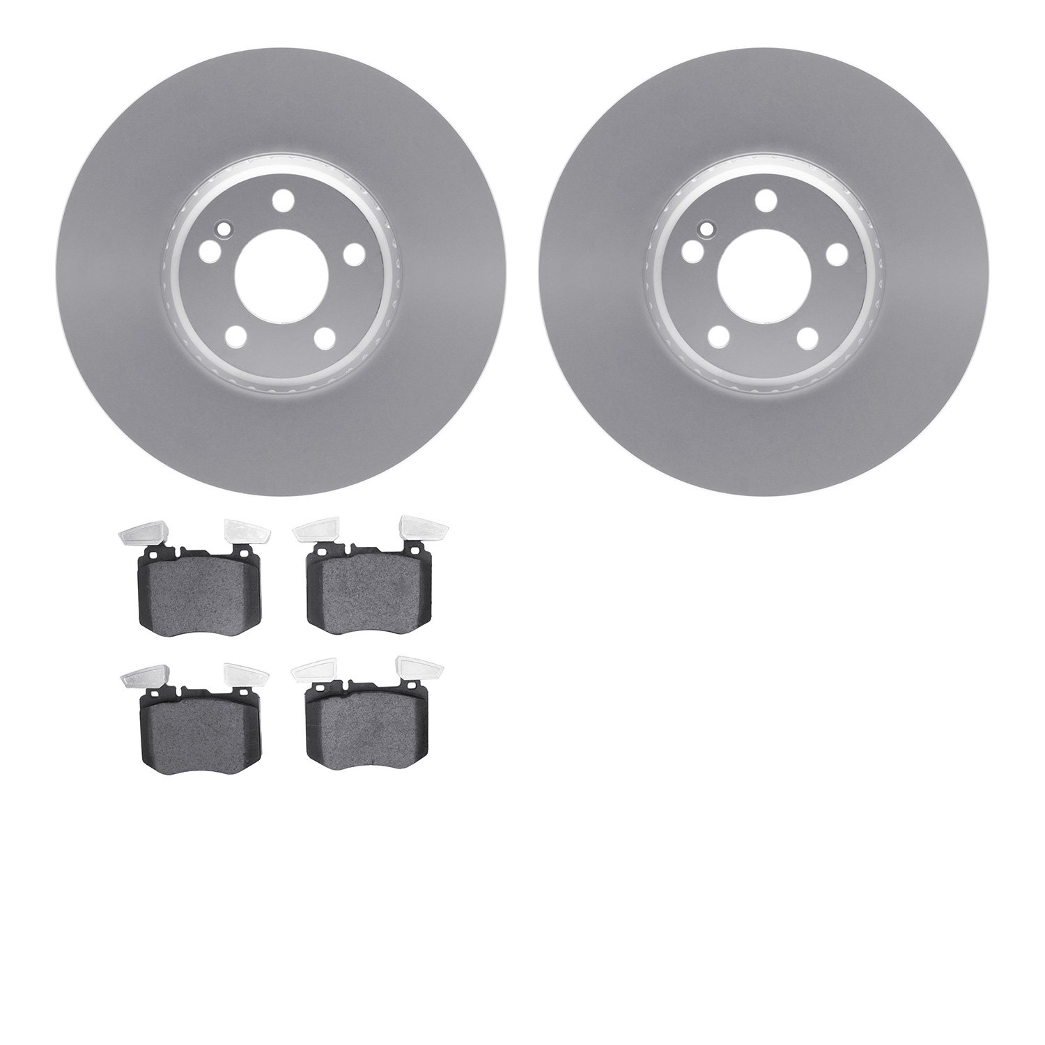 4502-63196 Geospec Brake Rotors w/5000 Advanced Brake Pads Kit, Fits Select Mercedes-Benz, Position: Front