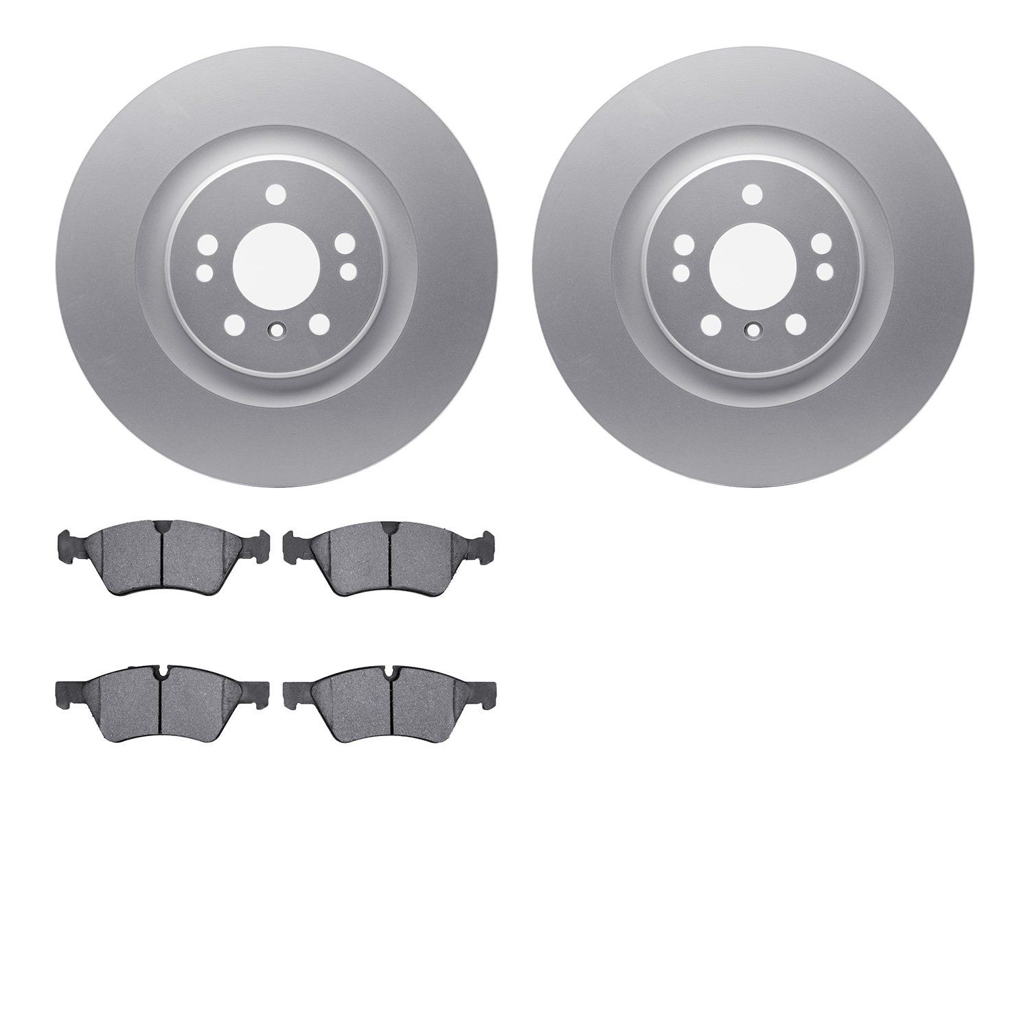 4502-63210 Geospec Brake Rotors w/5000 Advanced Brake Pads Kit, 2006-2012 Mercedes-Benz, Position: Front