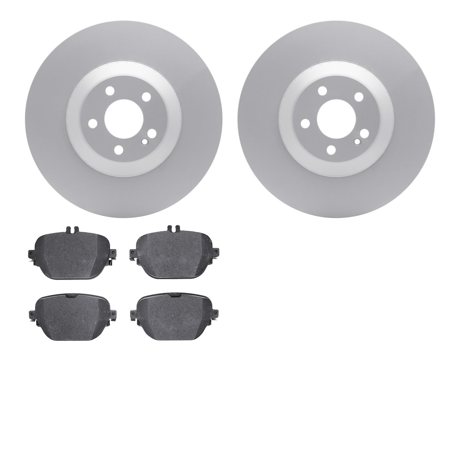 4502-63235 Geospec Brake Rotors w/5000 Advanced Brake Pads Kit, Fits Select Mercedes-Benz, Position: Rear