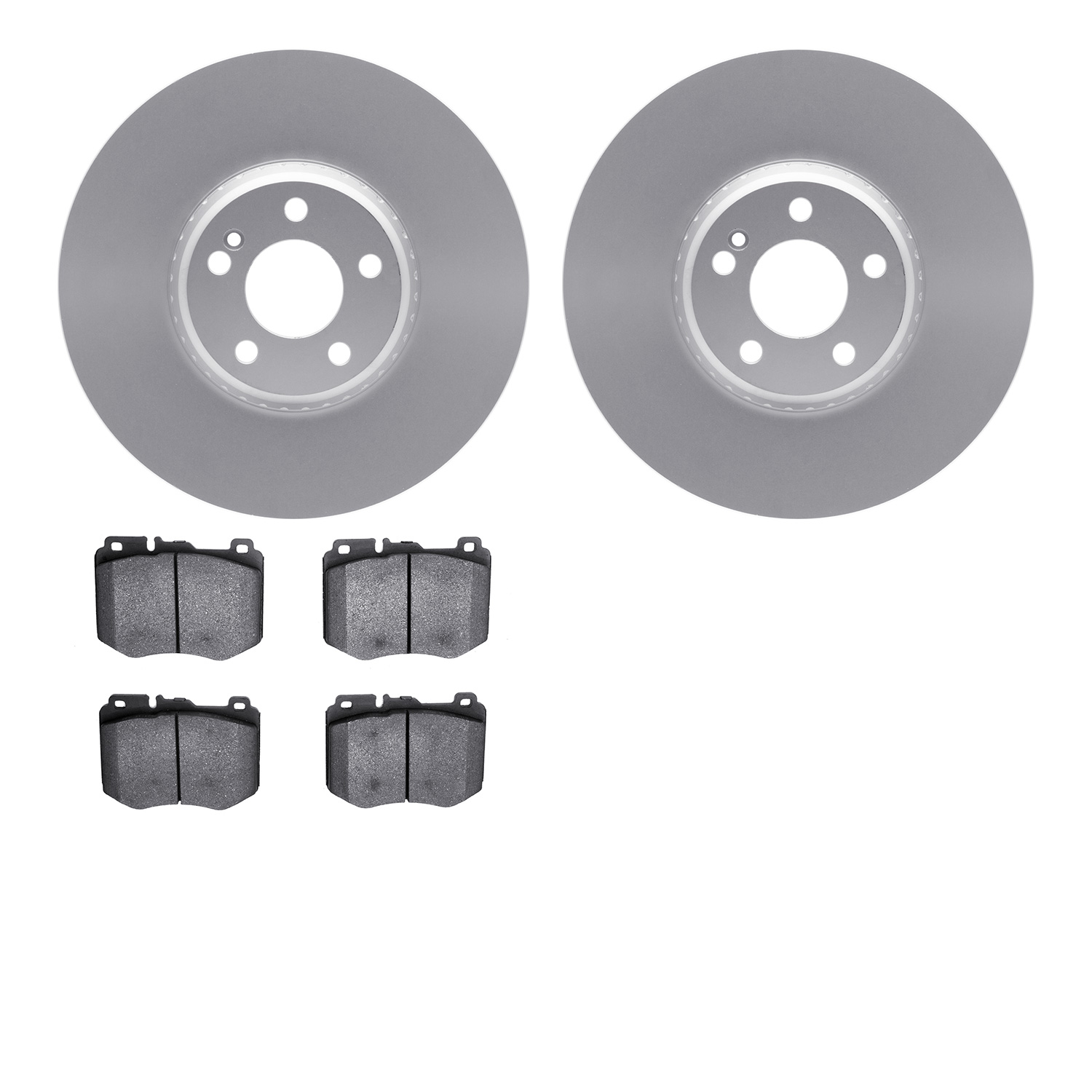 4502-63486 Geospec Brake Rotors w/5000 Advanced Brake Pads Kit, Fits Select Mercedes-Benz, Position: Front
