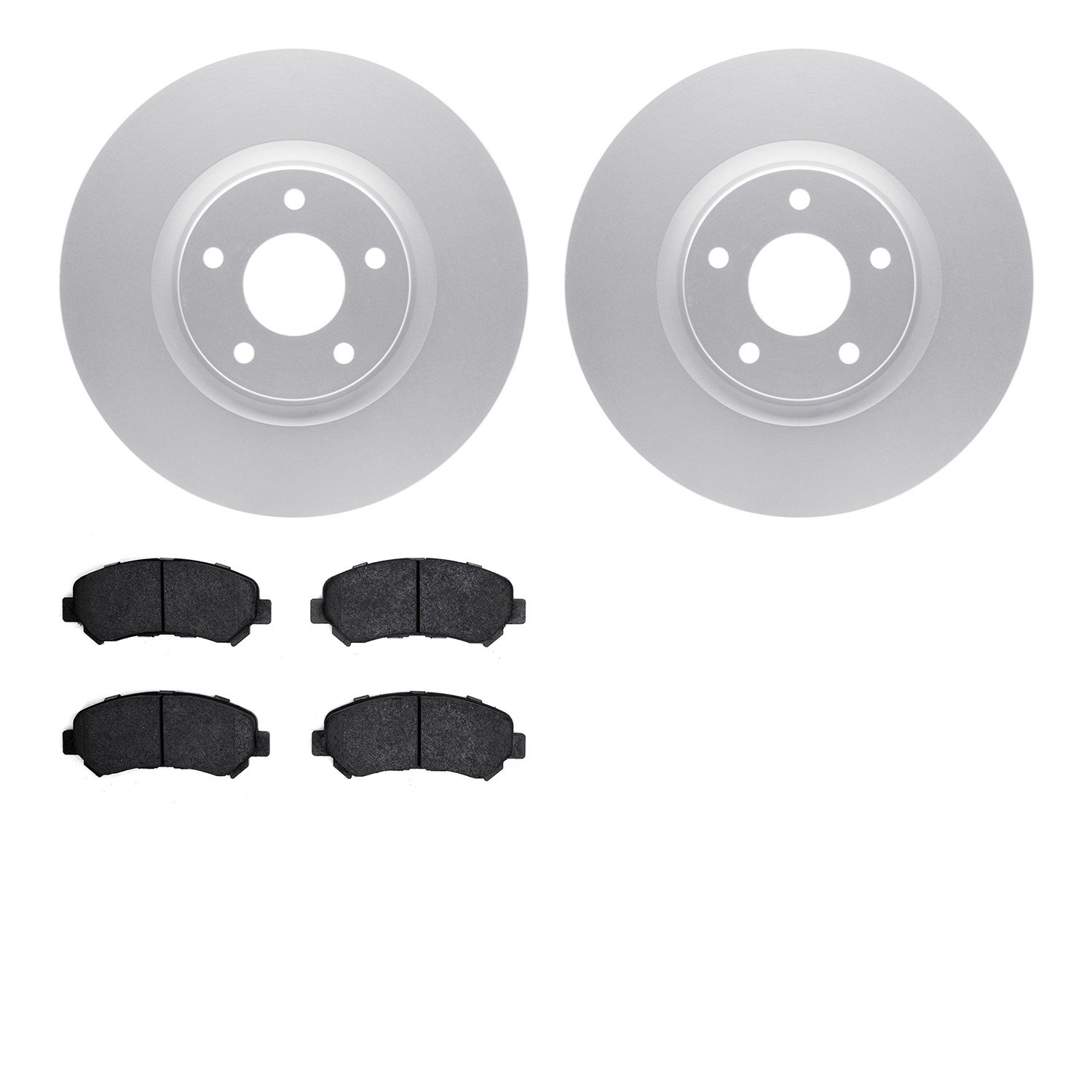 4502-67112 Geospec Brake Rotors w/5000 Advanced Brake Pads Kit, 2007-2017 Infiniti/Nissan, Position: Front