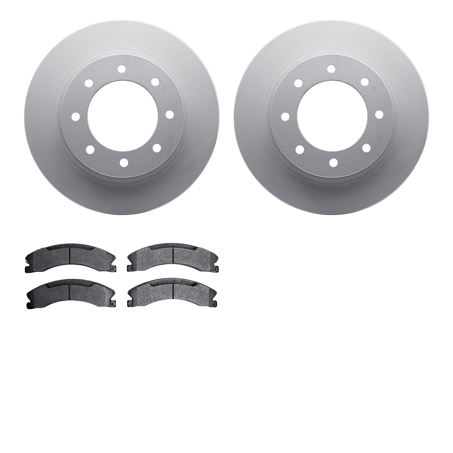 4502-67144 Geospec Brake Rotors w/5000 Advanced Brake Pads Kit, 2012-2021 Infiniti/Nissan, Position: Front