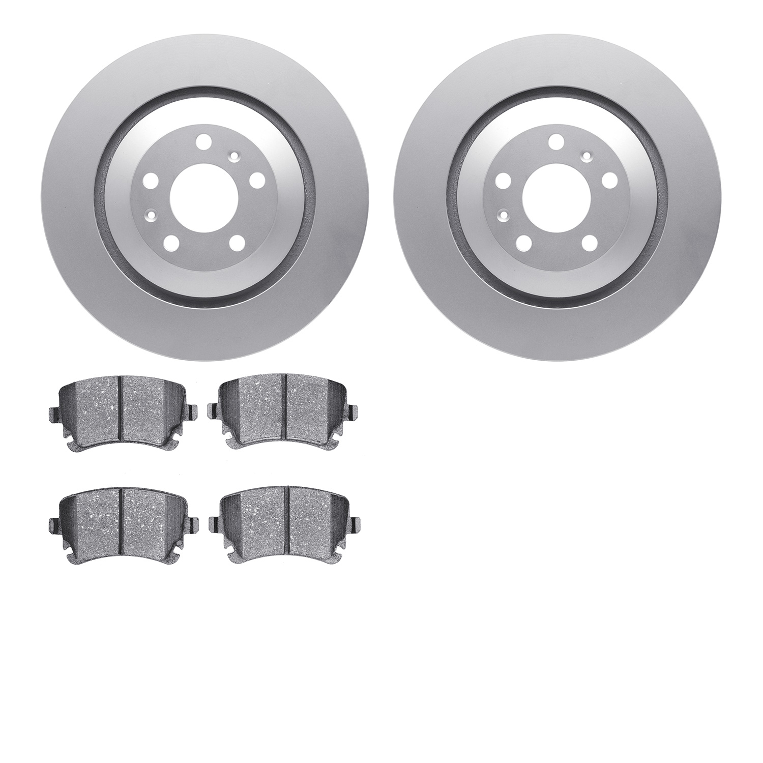 4502-73121 Geospec Brake Rotors w/5000 Advanced Brake Pads Kit, 2004-2018 Multiple Makes/Models, Position: Rear