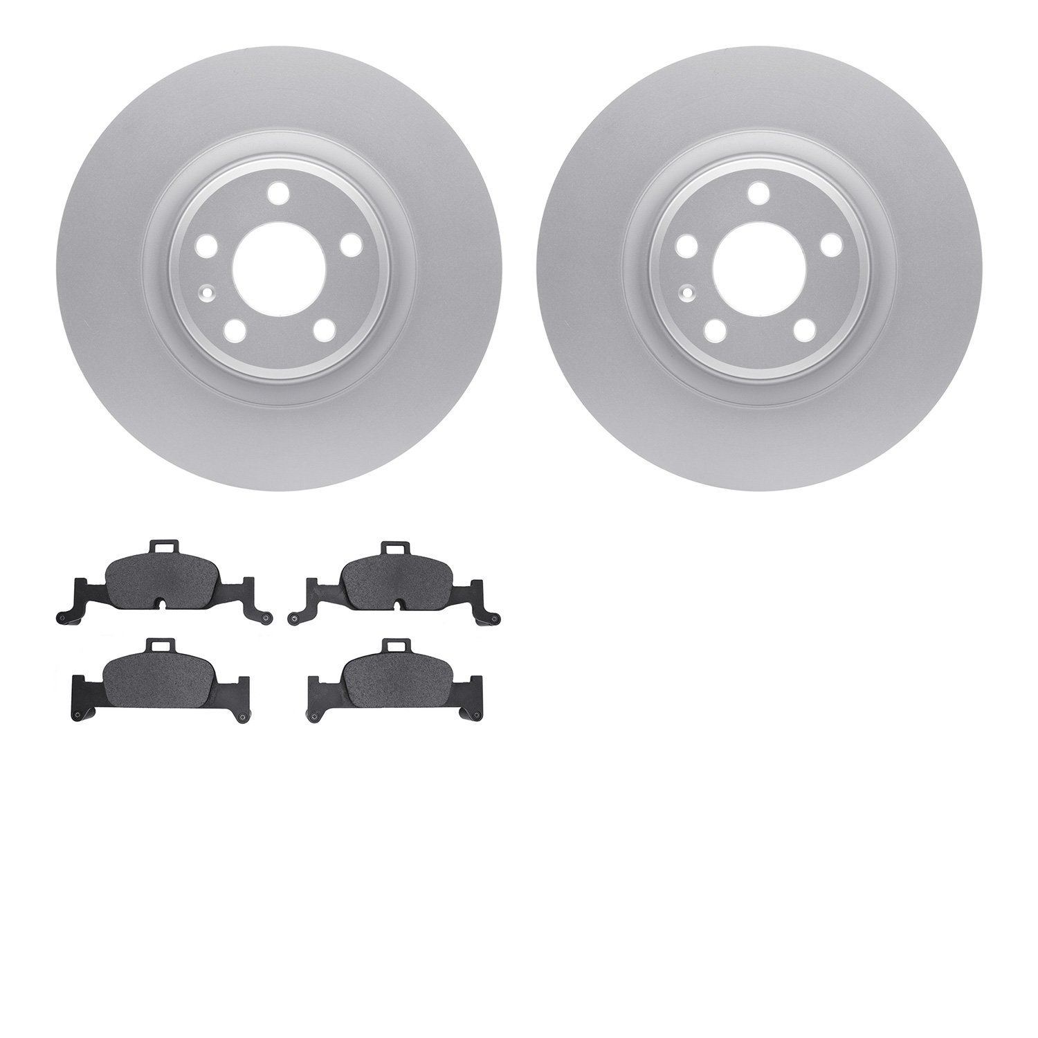4502-73167 Geospec Brake Rotors w/5000 Advanced Brake Pads Kit, Fits Select Audi/Volkswagen, Position: Front