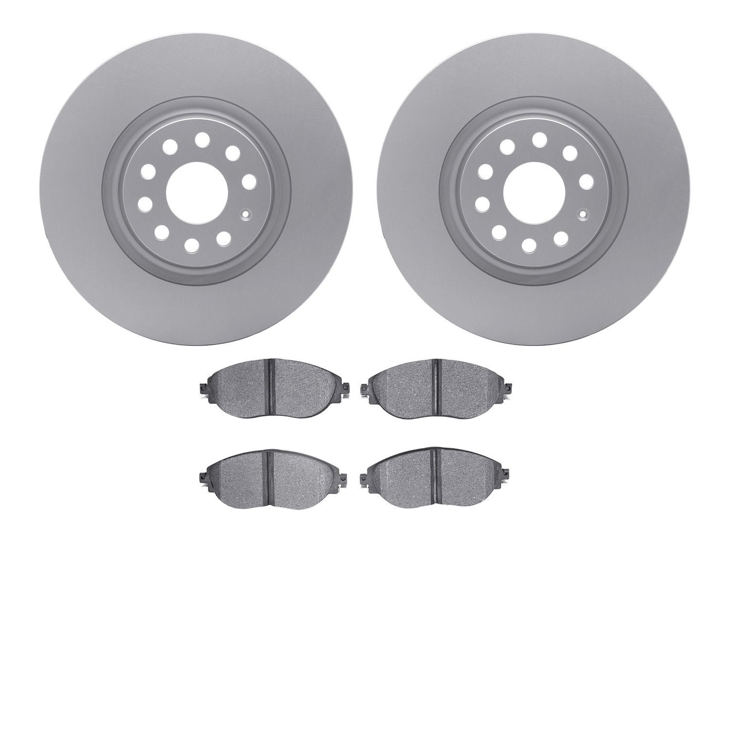 4502-74131 Geospec Brake Rotors w/5000 Advanced Brake Pads Kit, Fits Select Audi/Volkswagen, Position: Front