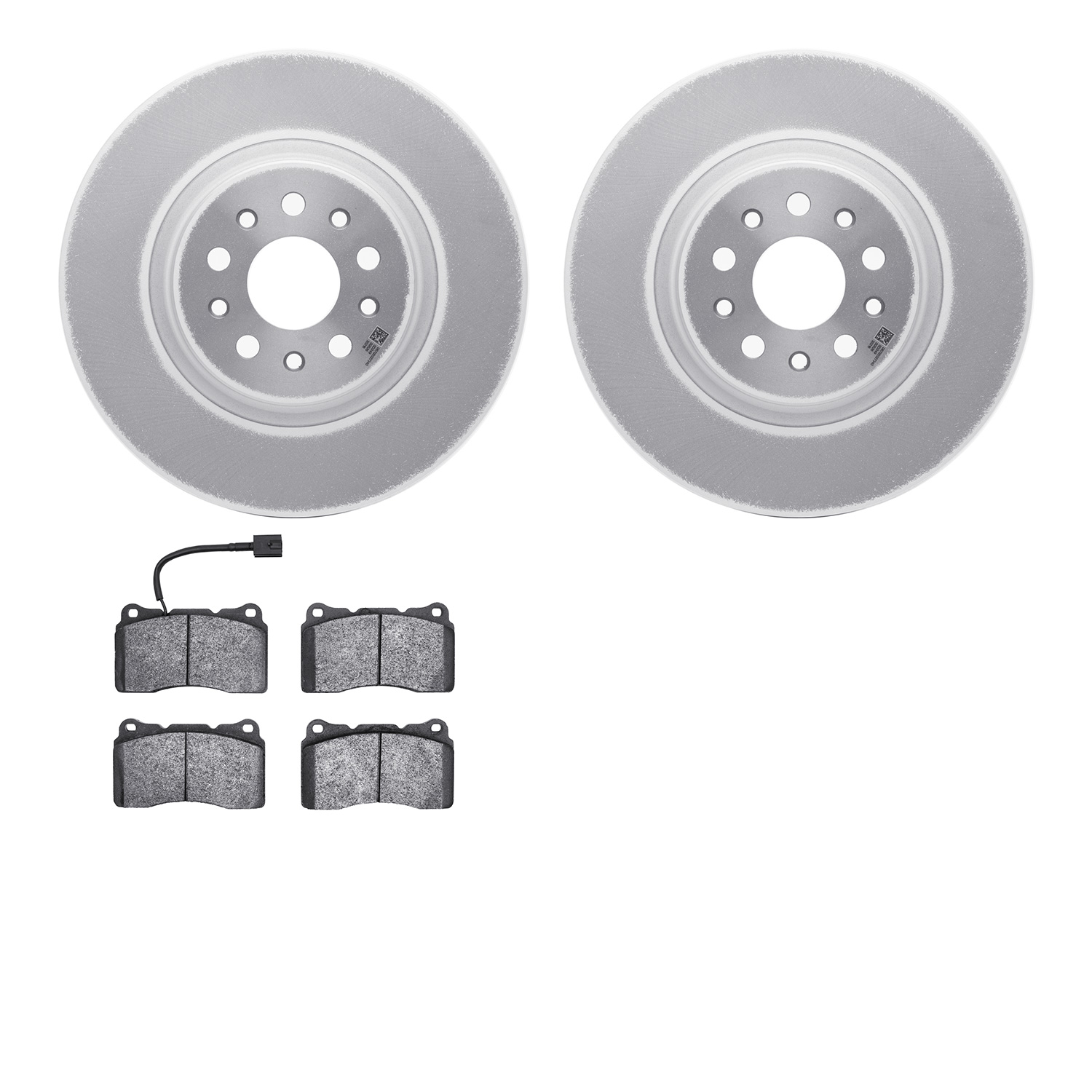 4502-79011 Geospec Brake Rotors w/5000 Advanced Brake Pads Kit, 2014-2020 Maserati, Position: Front