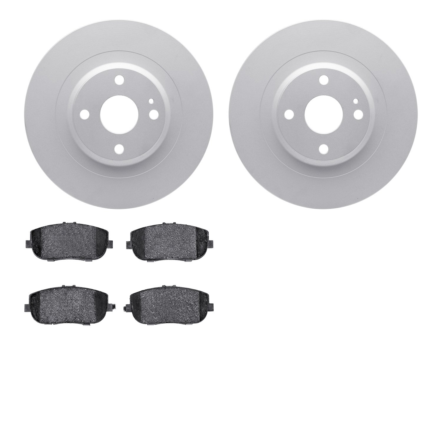 4502-80101 Geospec Brake Rotors w/5000 Advanced Brake Pads Kit, Fits Select Multiple Makes/Models, Position: Rear