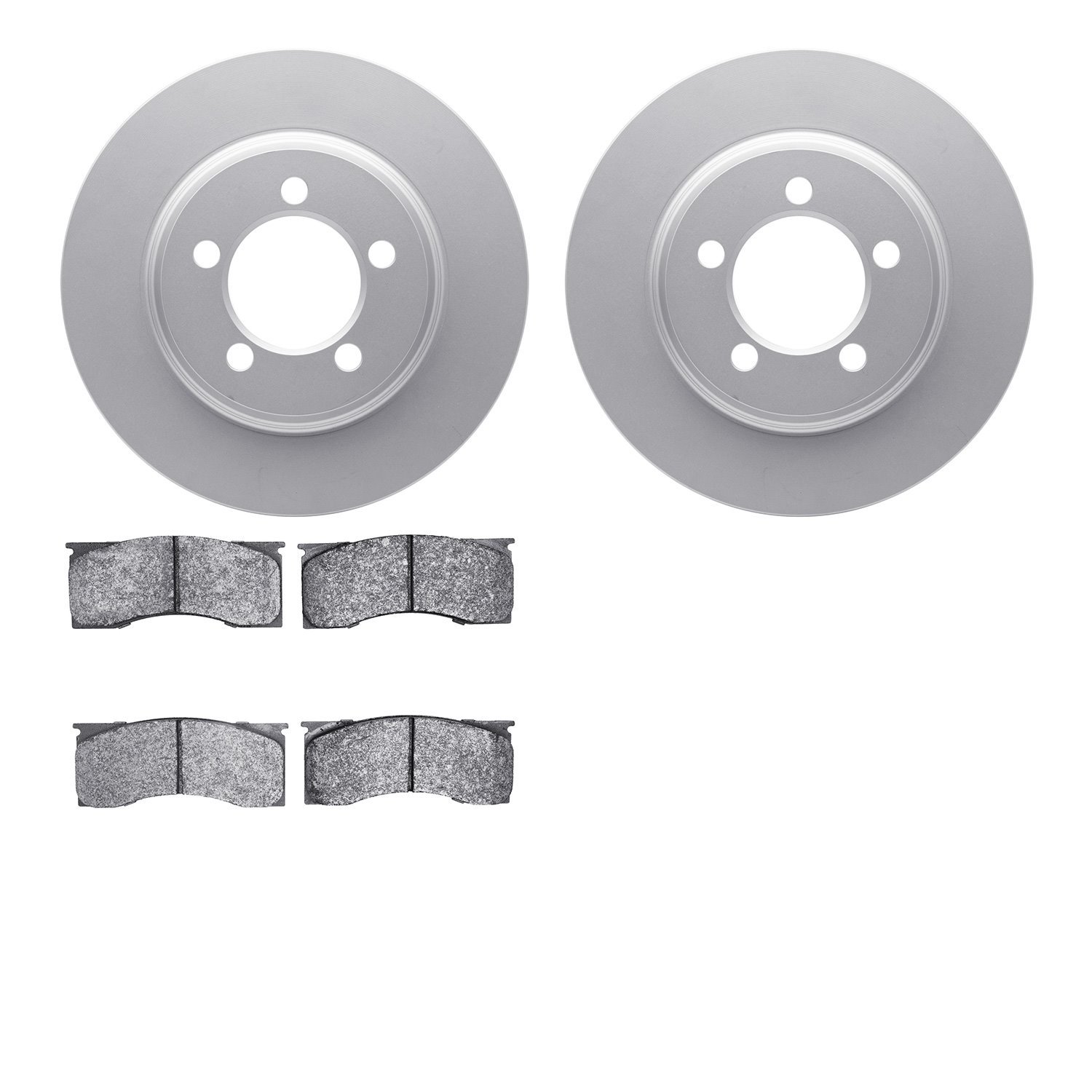 4502-99002 Geospec Brake Rotors w/5000 Advanced Brake Pads Kit, 1967-1967 Ford/Lincoln/Mercury/Mazda, Position: Front