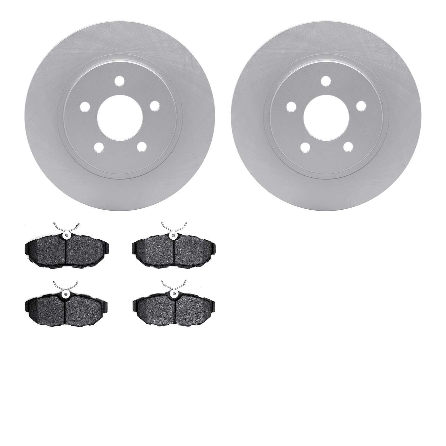 4502-99015 Geospec Brake Rotors w/5000 Advanced Brake Pads Kit, 2007-2014 Ford/Lincoln/Mercury/Mazda, Position: Rear