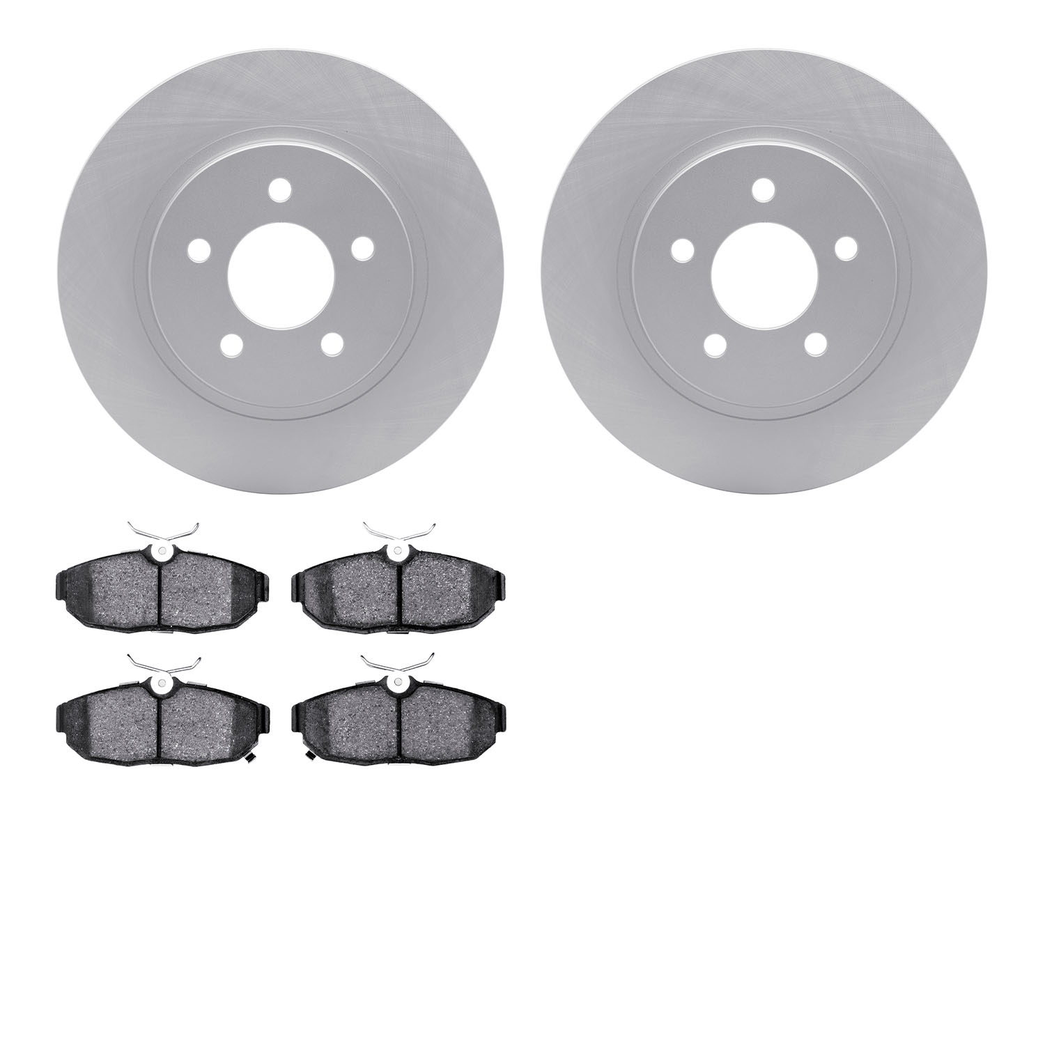 4502-99017 Geospec Brake Rotors w/5000 Advanced Brake Pads Kit, 2012-2014 Ford/Lincoln/Mercury/Mazda, Position: Rear