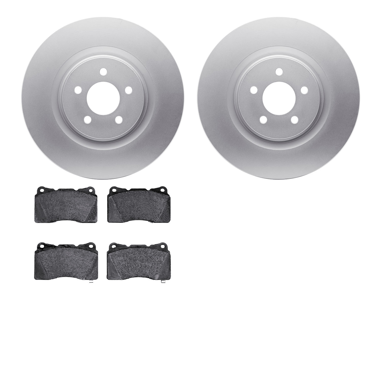 4502-99022 Geospec Brake Rotors w/5000 Advanced Brake Pads Kit, 2011-2014 Ford/Lincoln/Mercury/Mazda, Position: Front