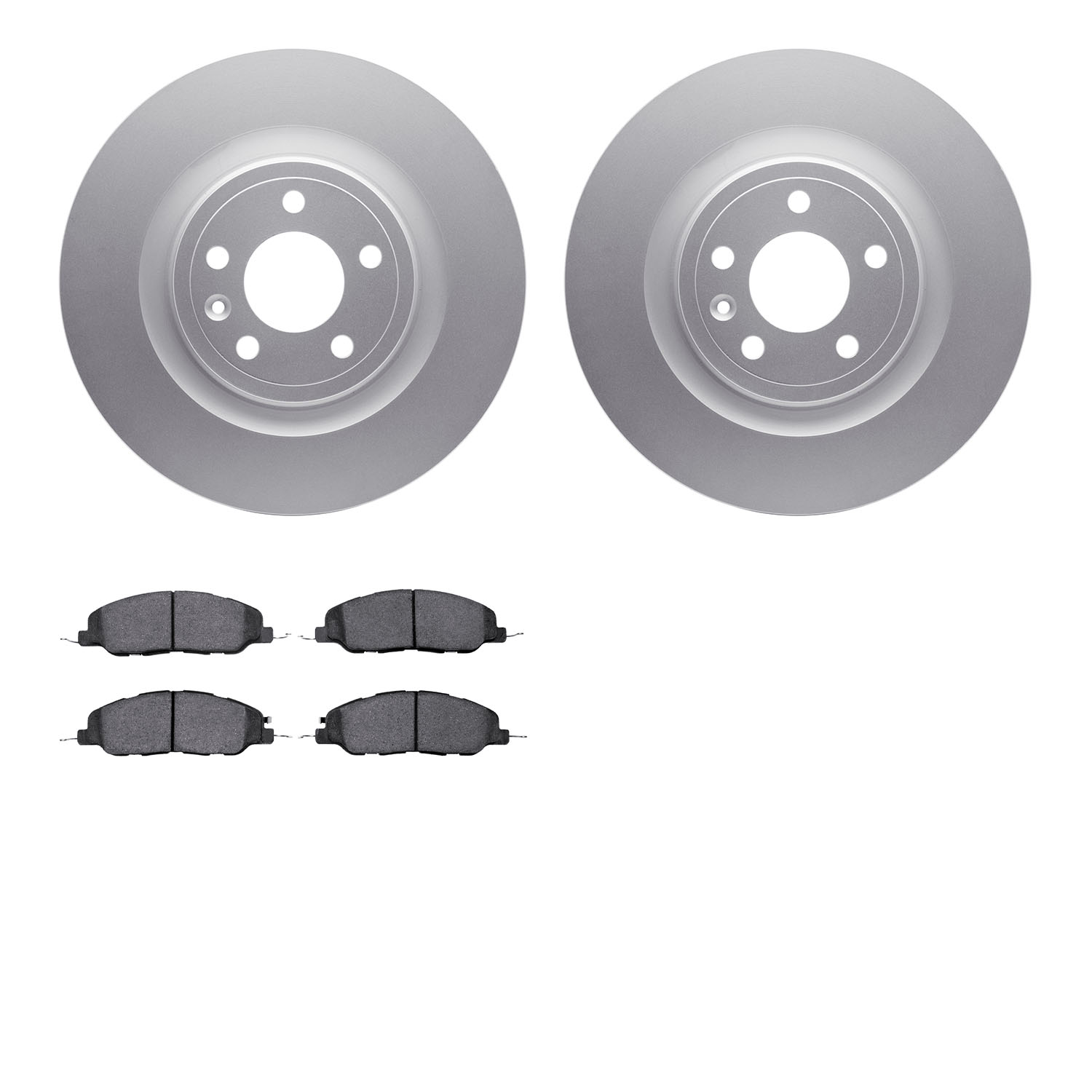 4502-99034 Geospec Brake Rotors w/5000 Advanced Brake Pads Kit, 2011-2014 Ford/Lincoln/Mercury/Mazda, Position: Front