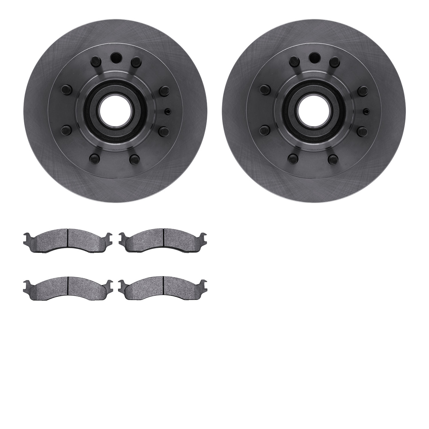 4502-99087 Geospec Brake Rotors w/5000 Advanced Brake Pads Kit, 1995-2007 Ford/Lincoln/Mercury/Mazda, Position: Front