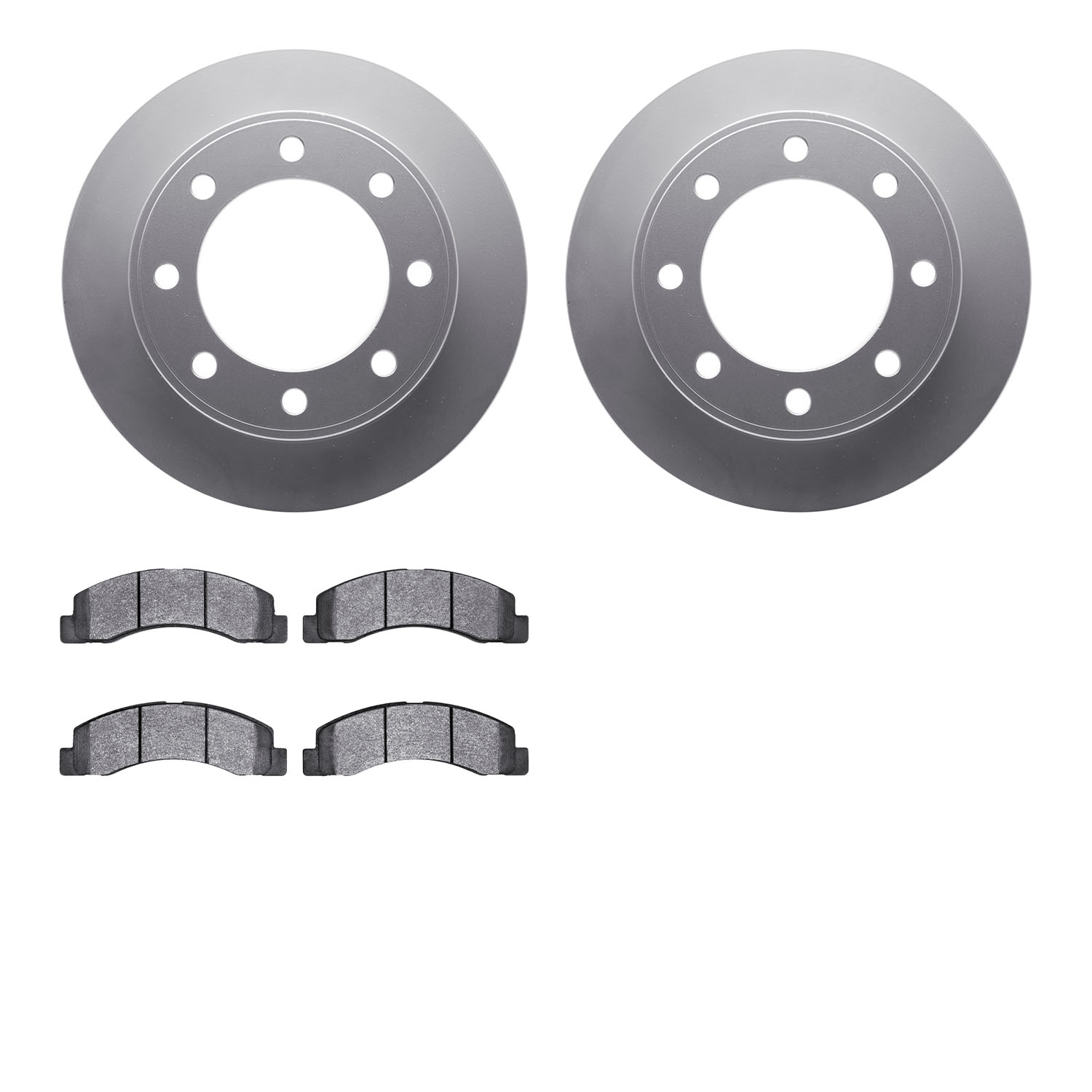 4502-99127 Geospec Brake Rotors w/5000 Advanced Brake Pads Kit, 1999-2005 Ford/Lincoln/Mercury/Mazda, Position: Front