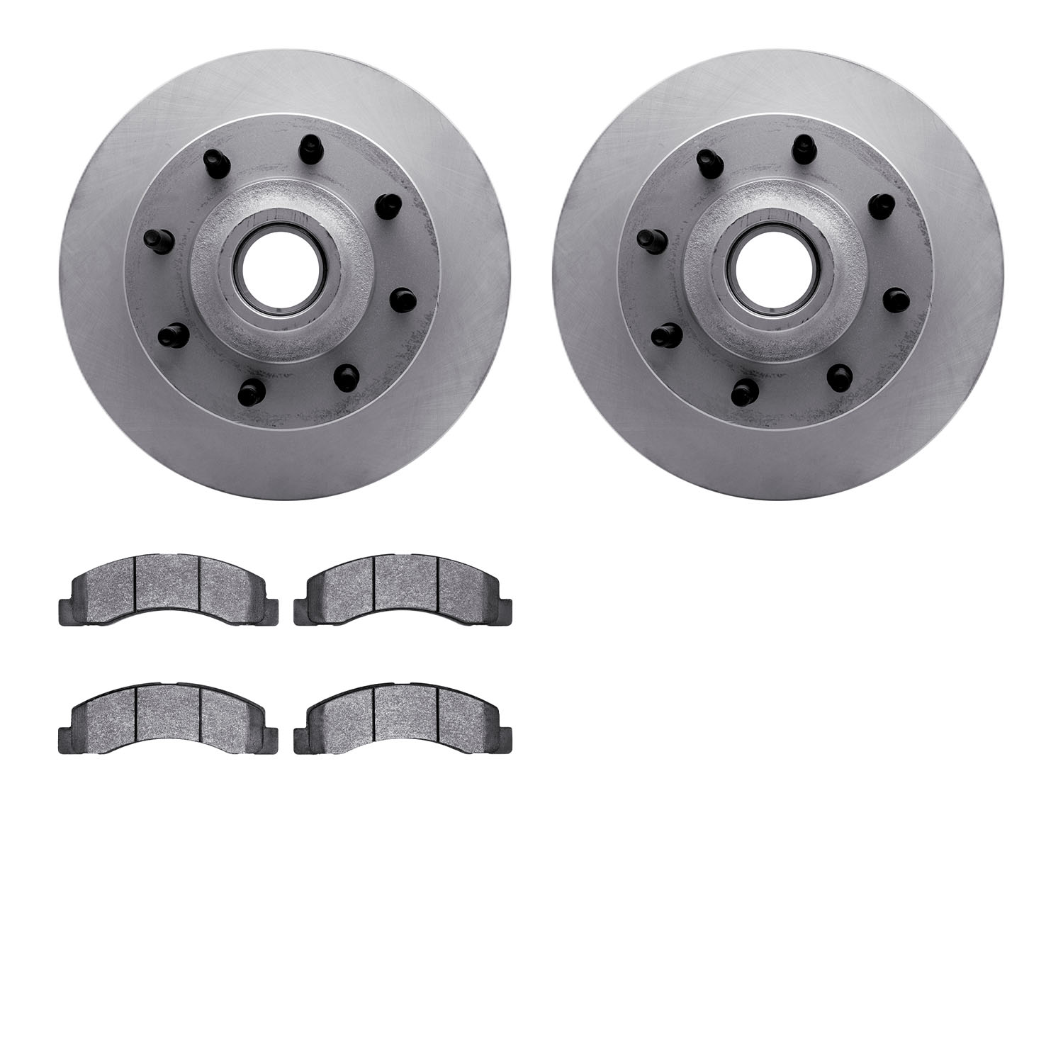 4502-99148 Geospec Brake Rotors w/5000 Advanced Brake Pads Kit, 2003-2005 Ford/Lincoln/Mercury/Mazda, Position: Front