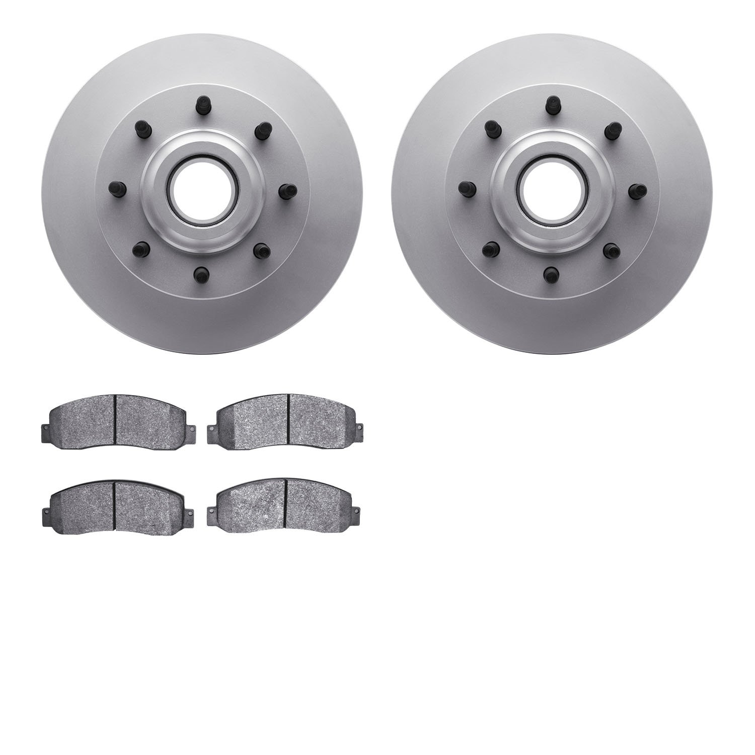 4502-99174 Geospec Brake Rotors w/5000 Advanced Brake Pads Kit, 2006-2012 Ford/Lincoln/Mercury/Mazda, Position: Front