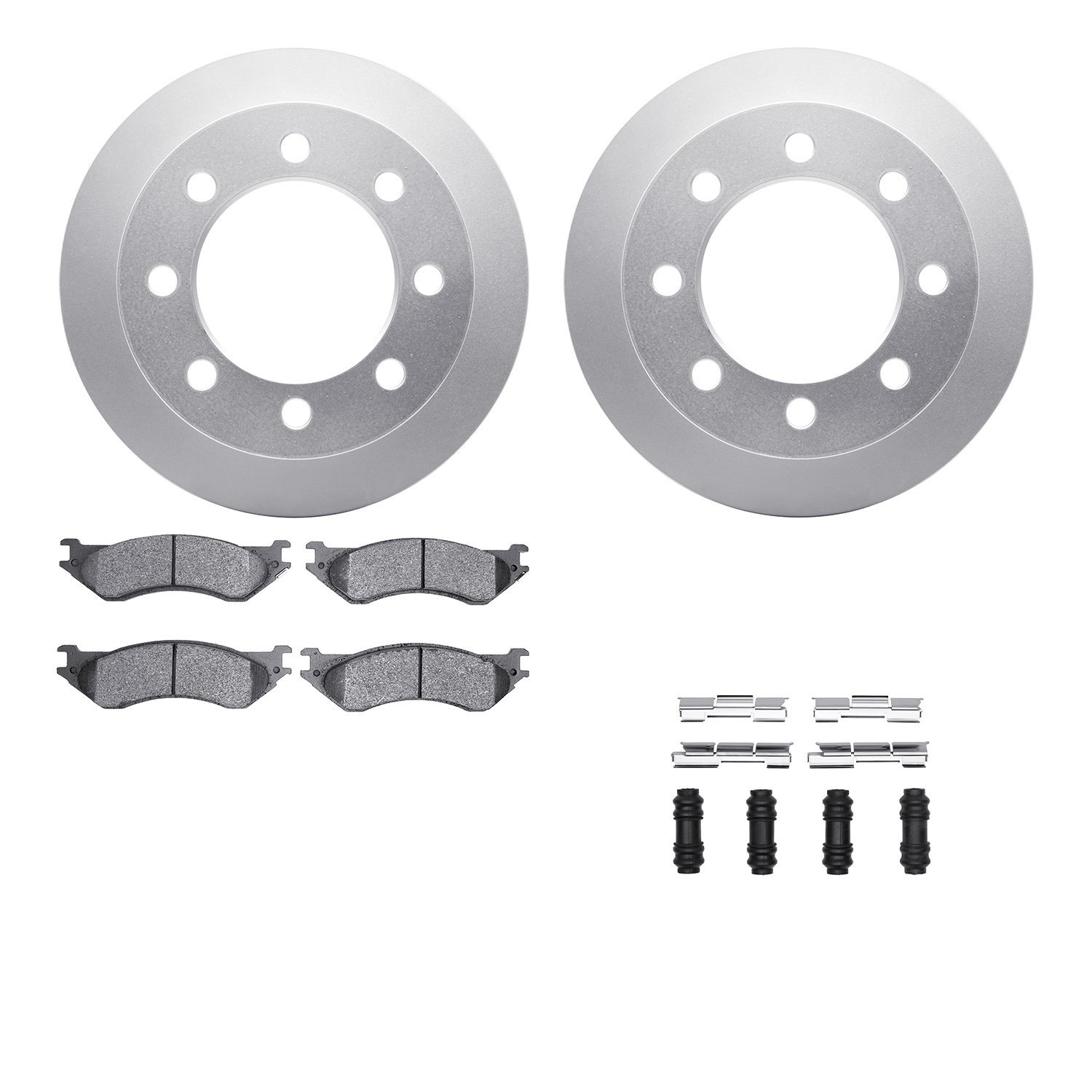 Geospec Brake Rotors w/5000 Advanced Brake Pads Kit