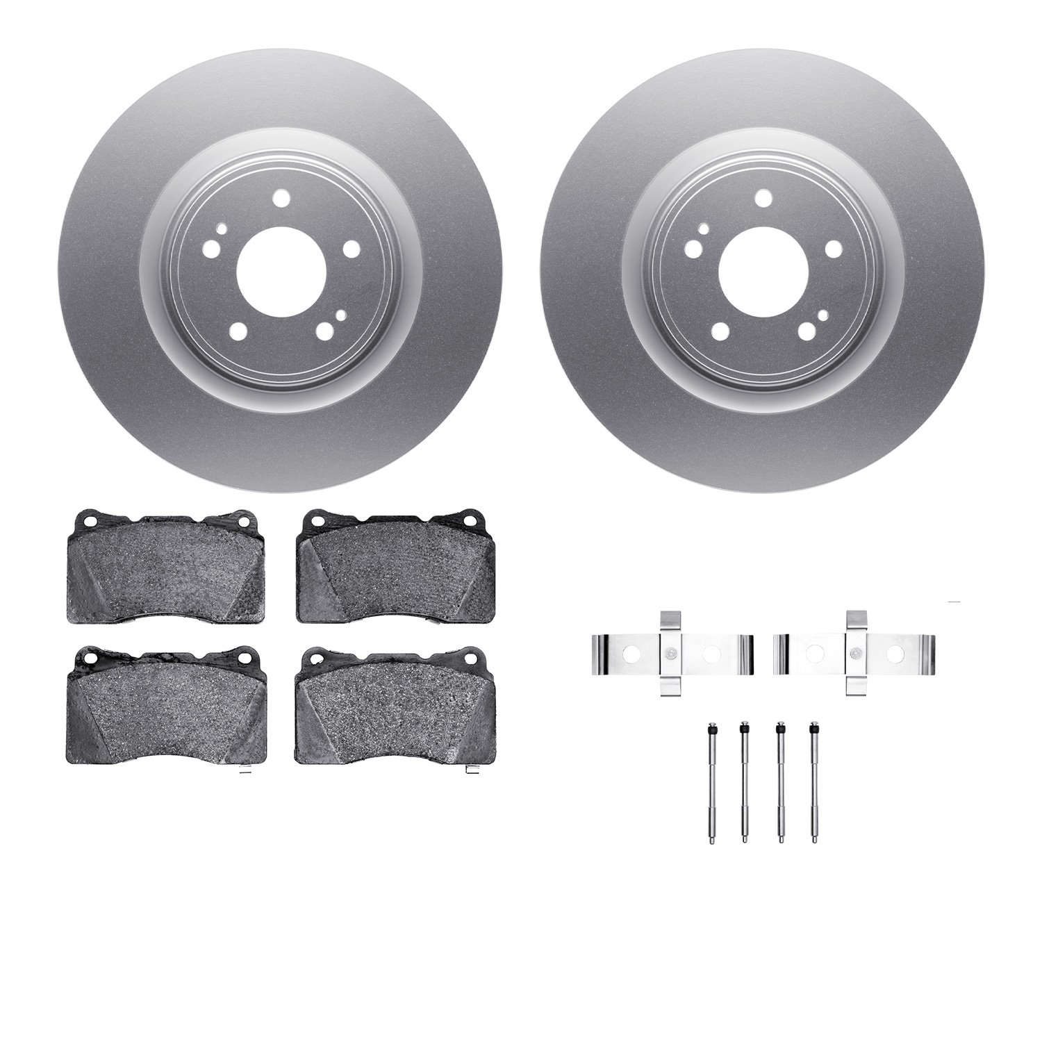 Geospec Brake Rotors w/5000 Advanced Brake Pads Kit