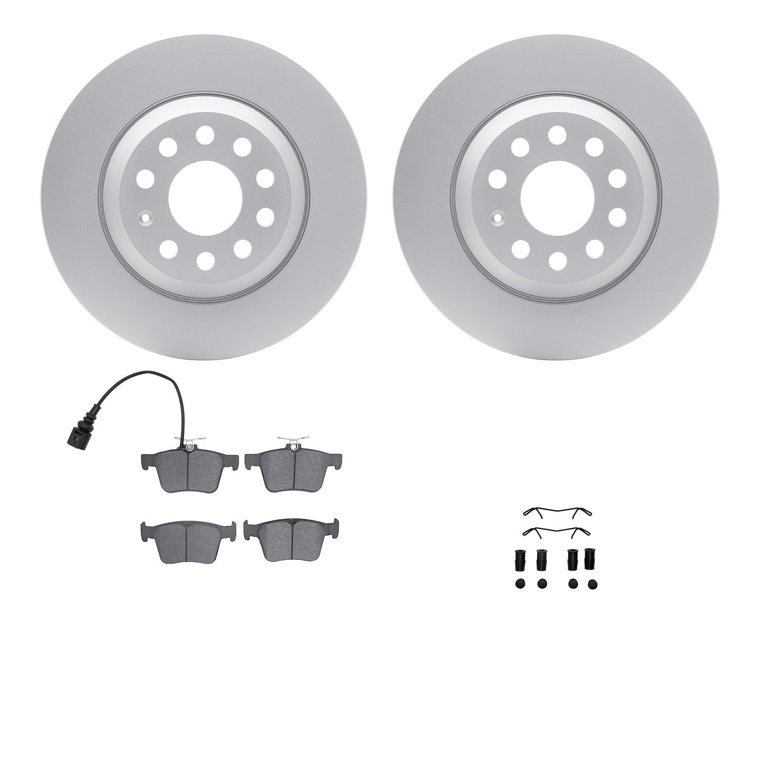 Geospec Brake Rotors w/5000 Advanced Brake Pads Kit