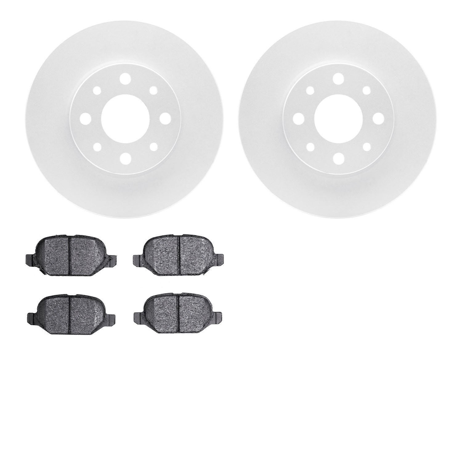 4602-07004 Geospec Brake Rotors w/5000 Euro Ceramic Brake Pads Kit, 2013-2019 Mopar, Position: Rear