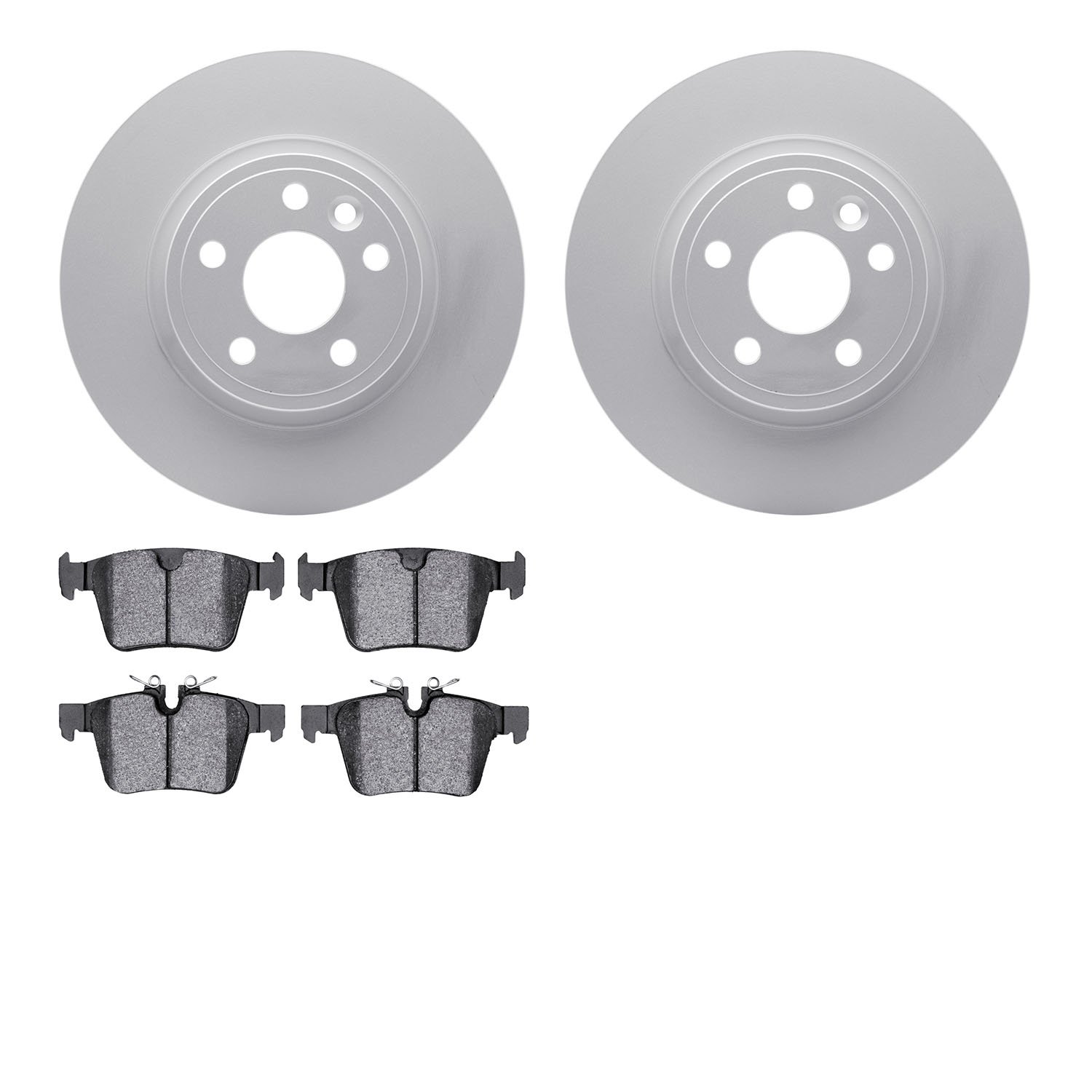 4602-11026 Geospec Brake Rotors w/5000 Euro Ceramic Brake Pads Kit, 2015-2020 Multiple Makes/Models, Position: Rear