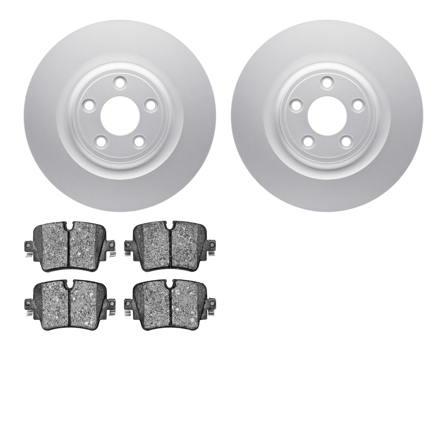 4602-20019 Geospec Brake Rotors w/5000 Euro Ceramic Brake Pads Kit, 2014-2021 Jaguar, Position: Rear