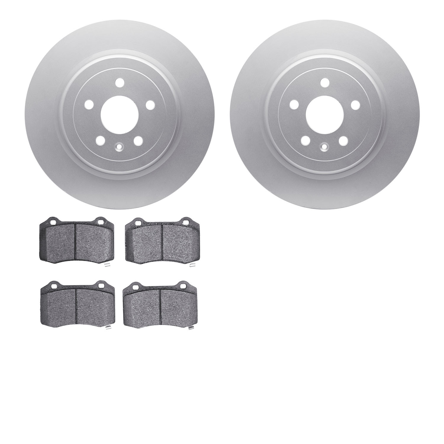 4602-26000 Geospec Brake Rotors w/5000 Euro Ceramic Brake Pads Kit, 2012-2020 Tesla, Position: Rear
