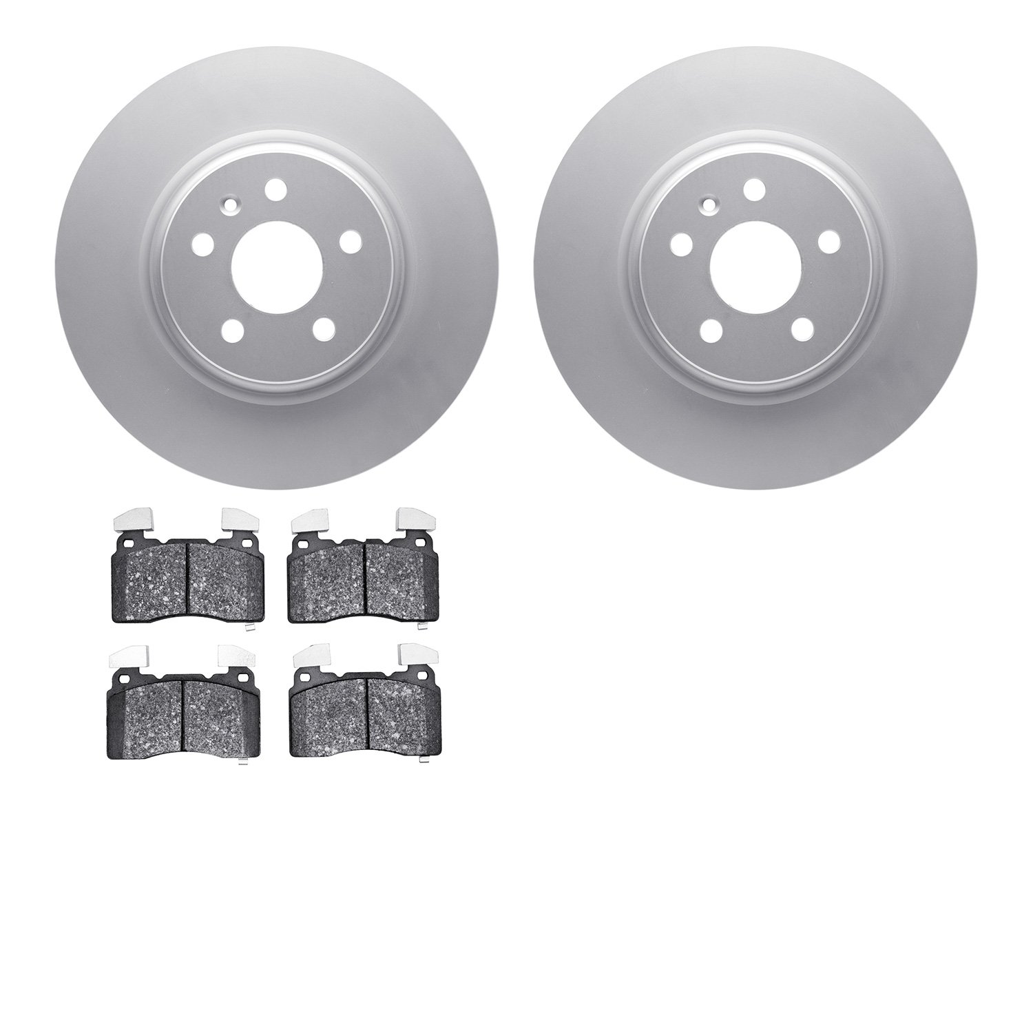 4602-26002 Geospec Brake Rotors w/5000 Euro Ceramic Brake Pads Kit, 2012-2013 Tesla, Position: Front