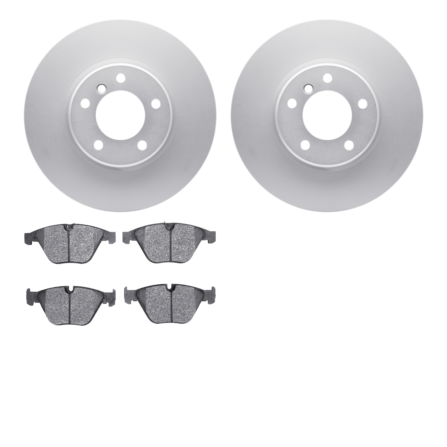 4602-31029 Geospec Brake Rotors w/5000 Euro Ceramic Brake Pads Kit, 2008-2010 BMW, Position: Front