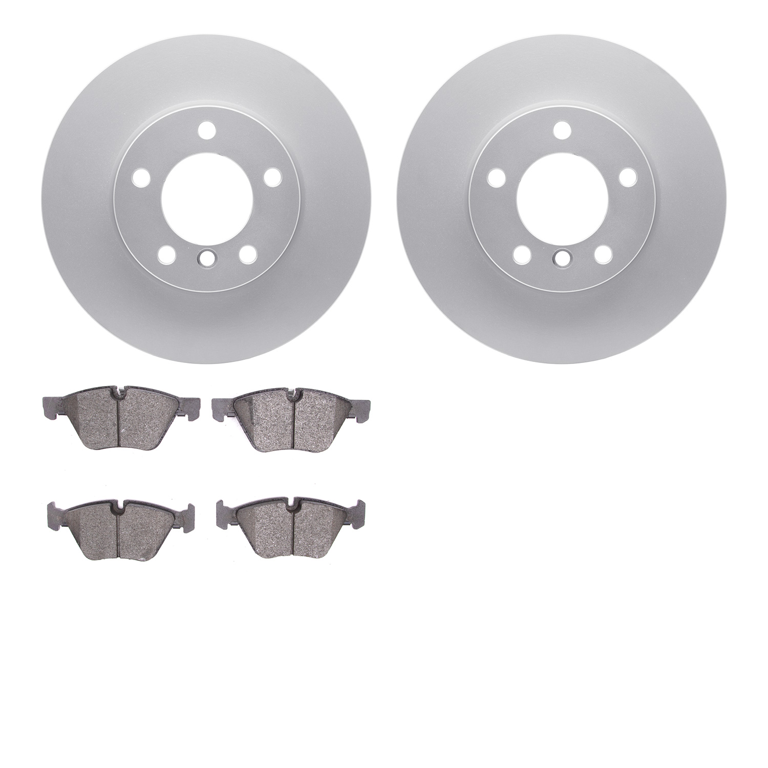 4602-31035 Geospec Brake Rotors w/5000 Euro Ceramic Brake Pads Kit, 2007-2013 BMW, Position: Front