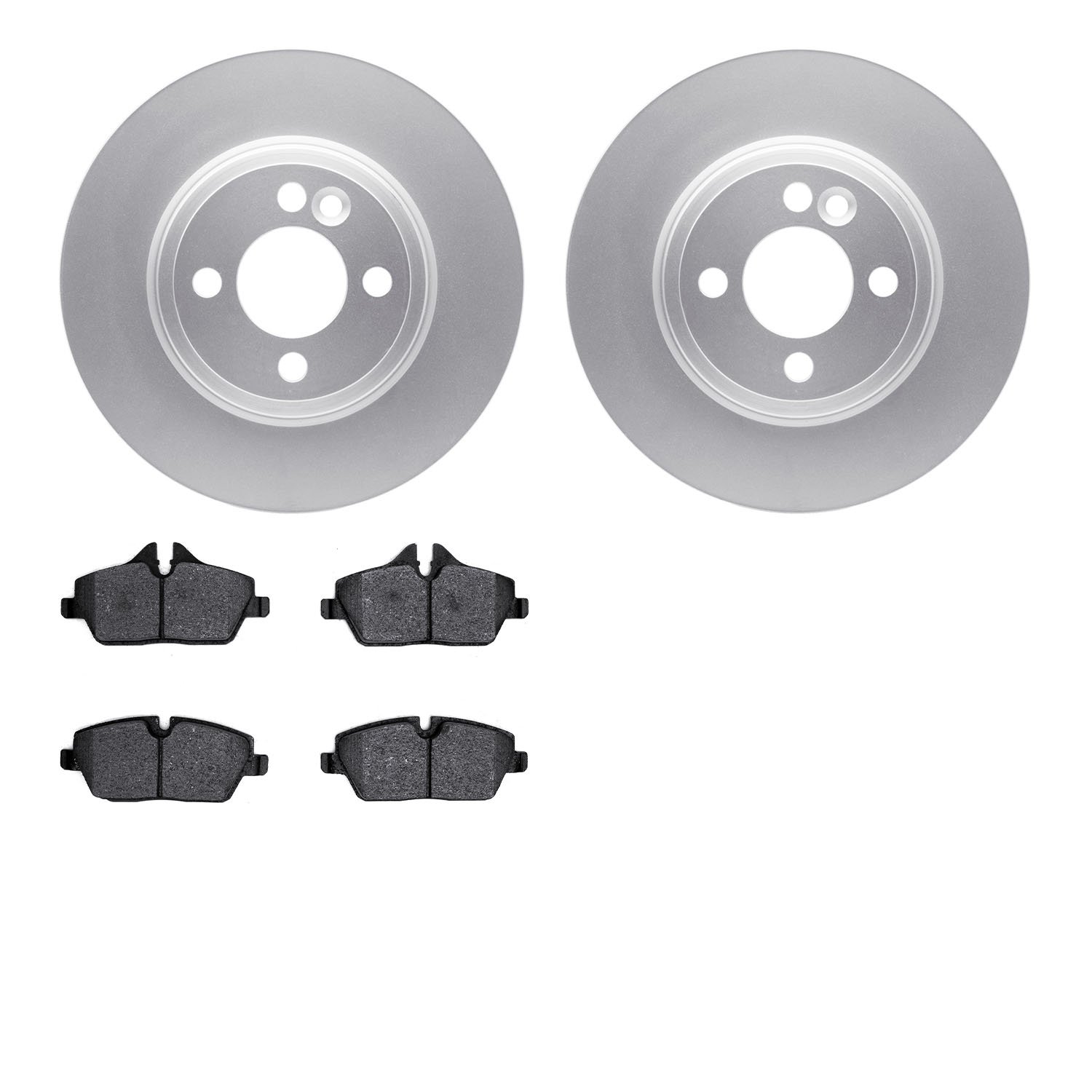 4602-32006 Geospec Brake Rotors w/5000 Euro Ceramic Brake Pads Kit, 2007-2015 Mini, Position: Front