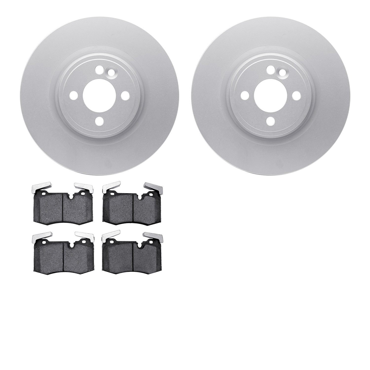 4602-32009 Geospec Brake Rotors w/5000 Euro Ceramic Brake Pads Kit, 2009-2014 Mini, Position: Front
