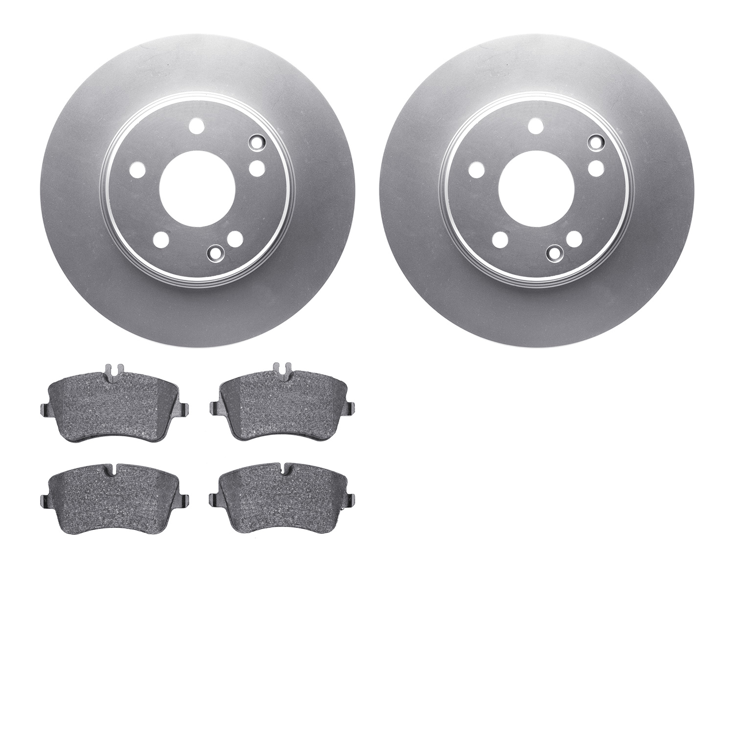 4602-63025 Geospec Brake Rotors w/5000 Euro Ceramic Brake Pads Kit, 2001-2015 Mercedes-Benz, Position: Front