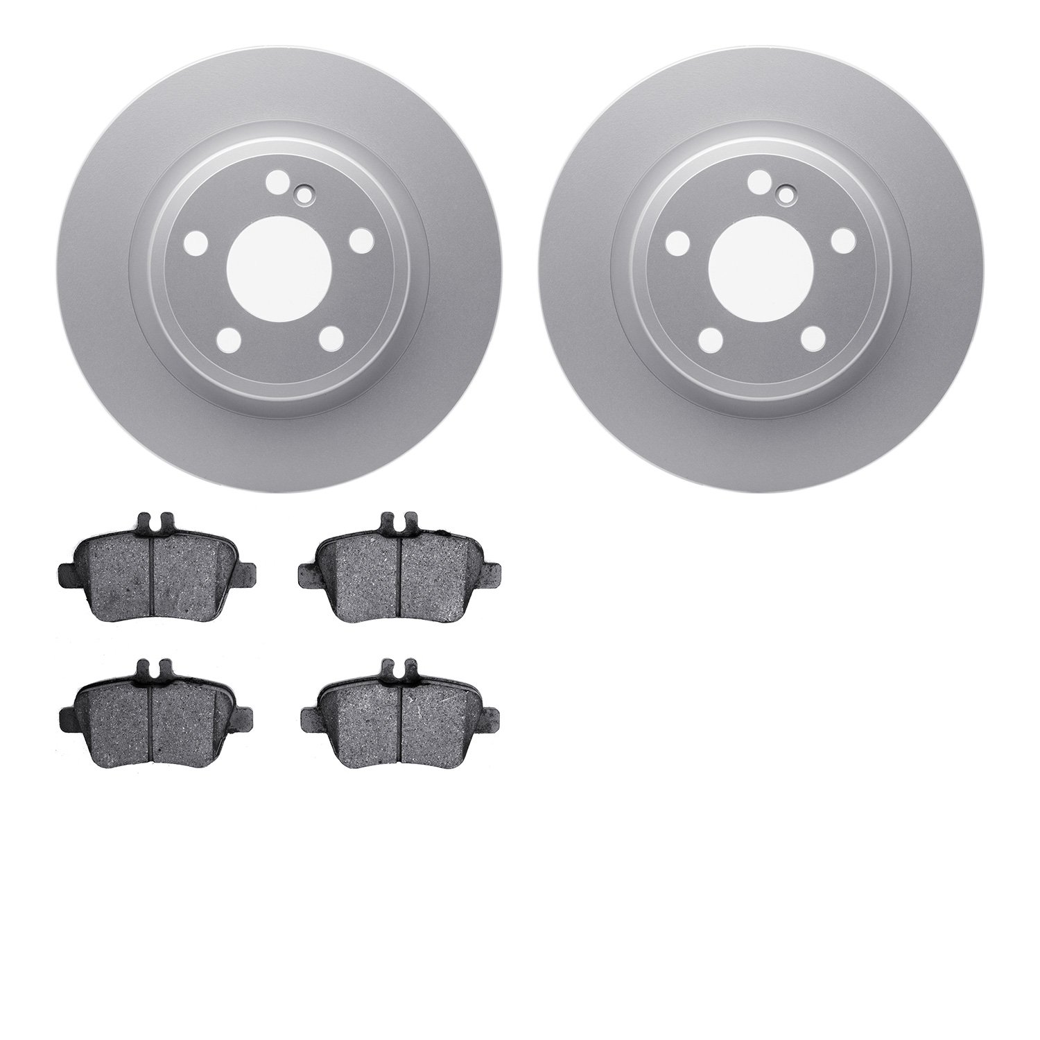 4602-63053 Geospec Brake Rotors w/5000 Euro Ceramic Brake Pads Kit, 2014-2020 Multiple Makes/Models, Position: Rear