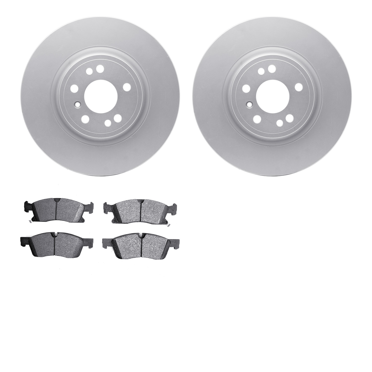 4602-63075 Geospec Brake Rotors w/5000 Euro Ceramic Brake Pads Kit, 2012-2018 Mercedes-Benz, Position: Front