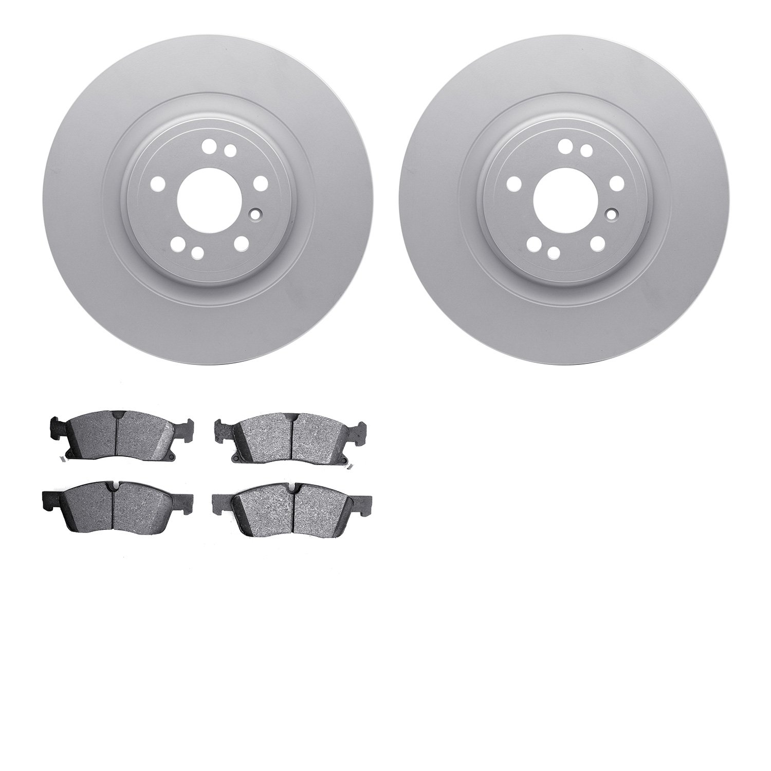 4602-63076 Geospec Brake Rotors w/5000 Euro Ceramic Brake Pads Kit, 2013-2019 Mercedes-Benz, Position: Front