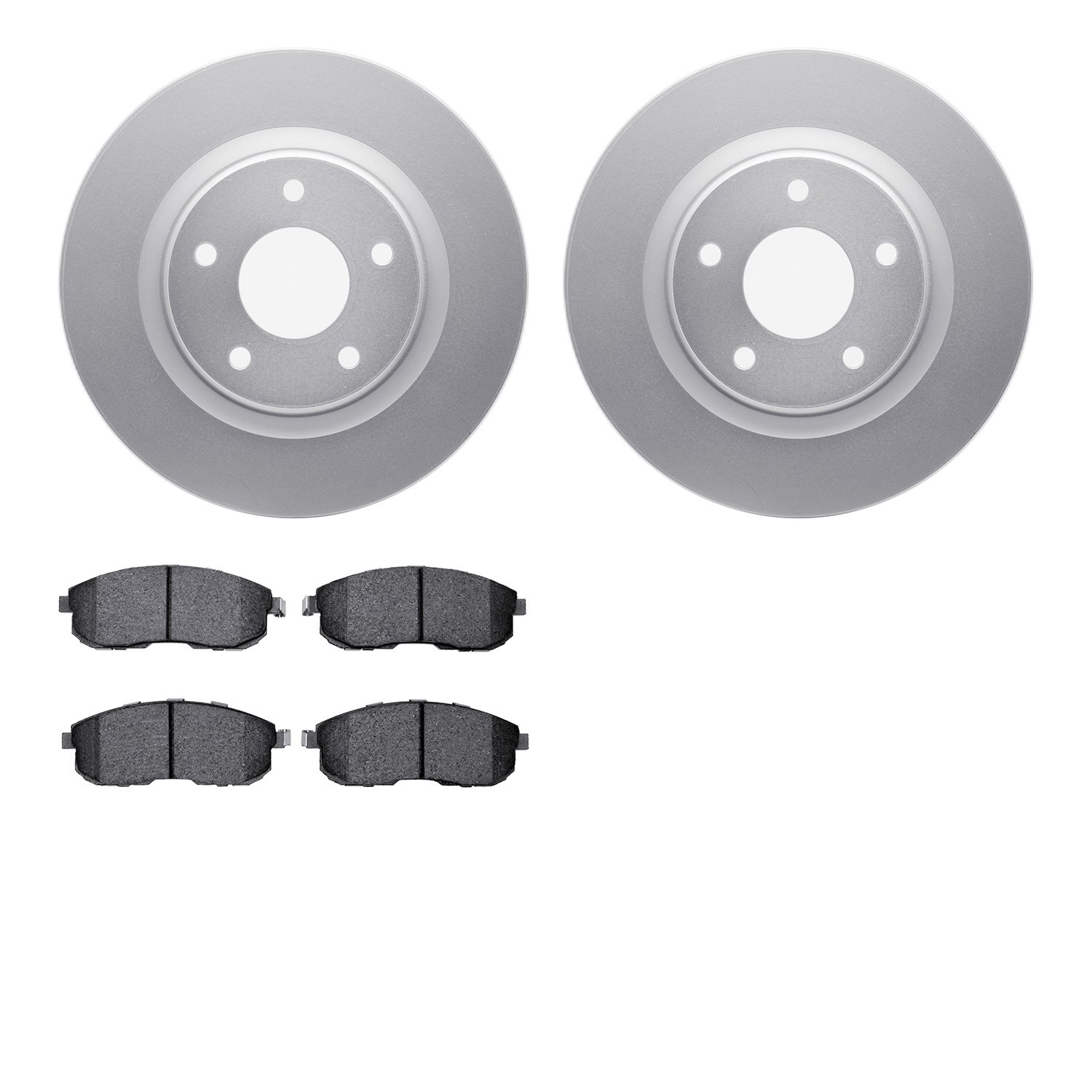 4602-67005 Geospec Brake Rotors w/5000 Euro Ceramic Brake Pads Kit, 2007-2013 Infiniti/Nissan, Position: Front