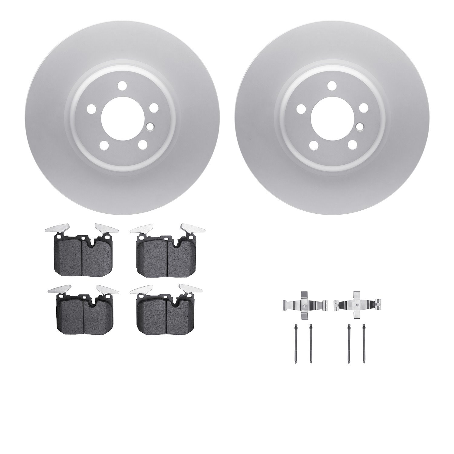 4612-31070 Geospec Brake Rotors w/5000 Euro Ceramic Brake Pads & Hardware, 2013-2020 BMW, Position: Front