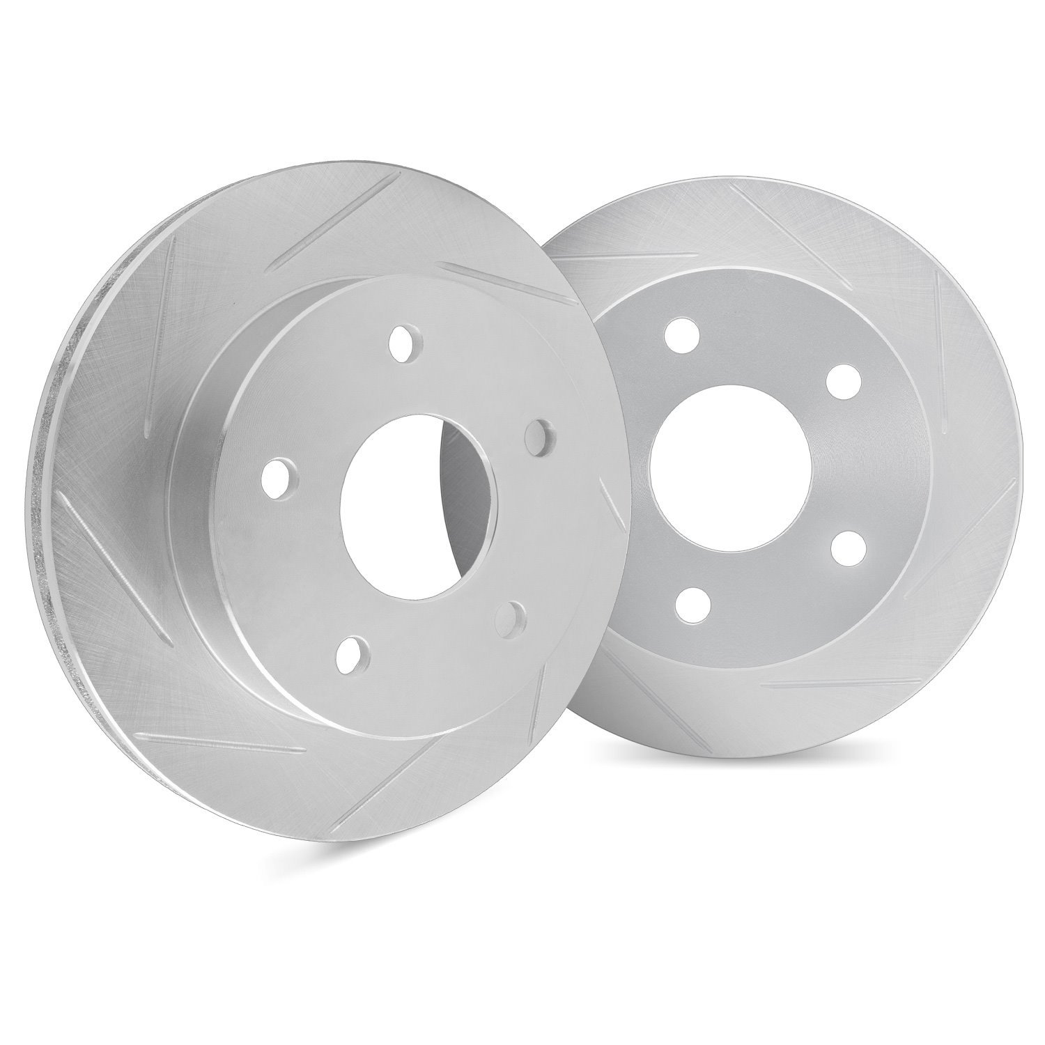 Slotted Brake Rotors [Silver], Fits Select Ford/Lincoln/Mercury/Mazda
