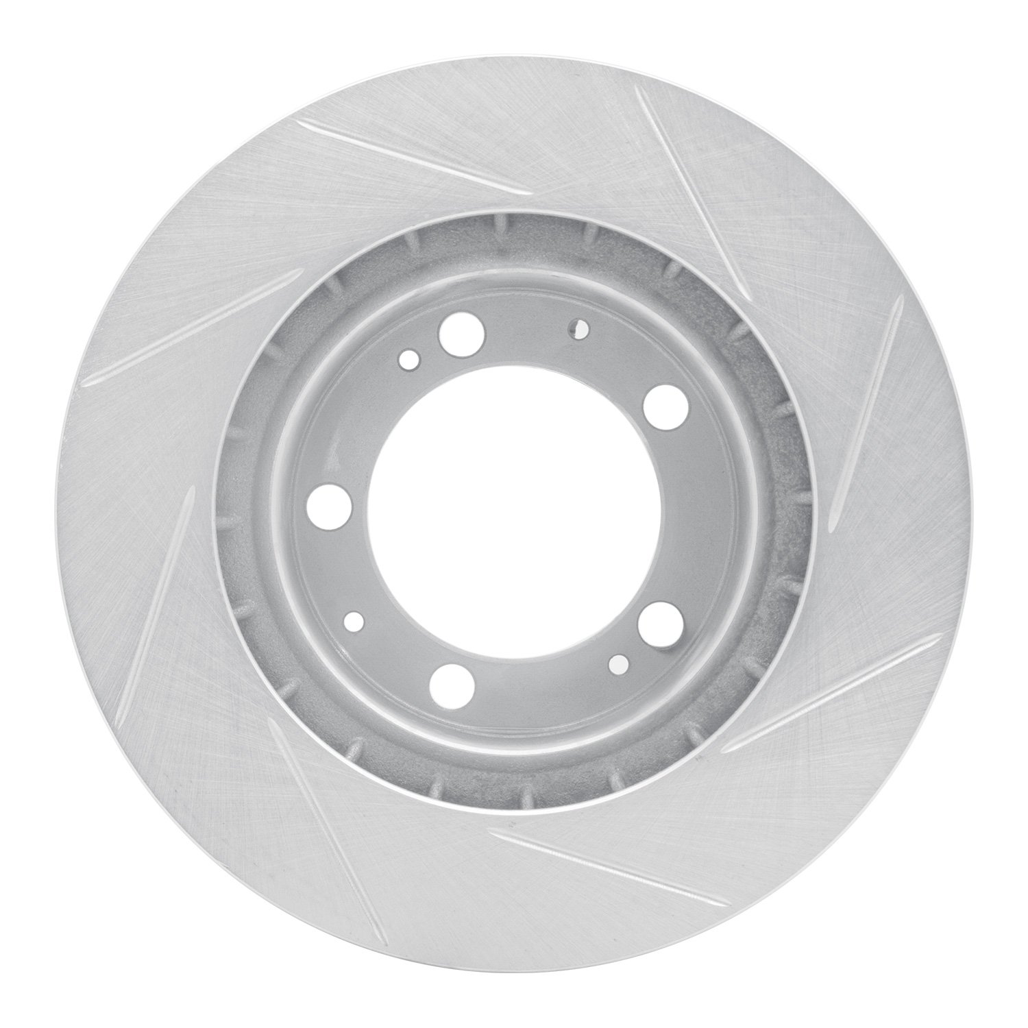 611-02019L Slotted Brake Rotor [Silver], 1987-1995 Porsche, Position: Front Left