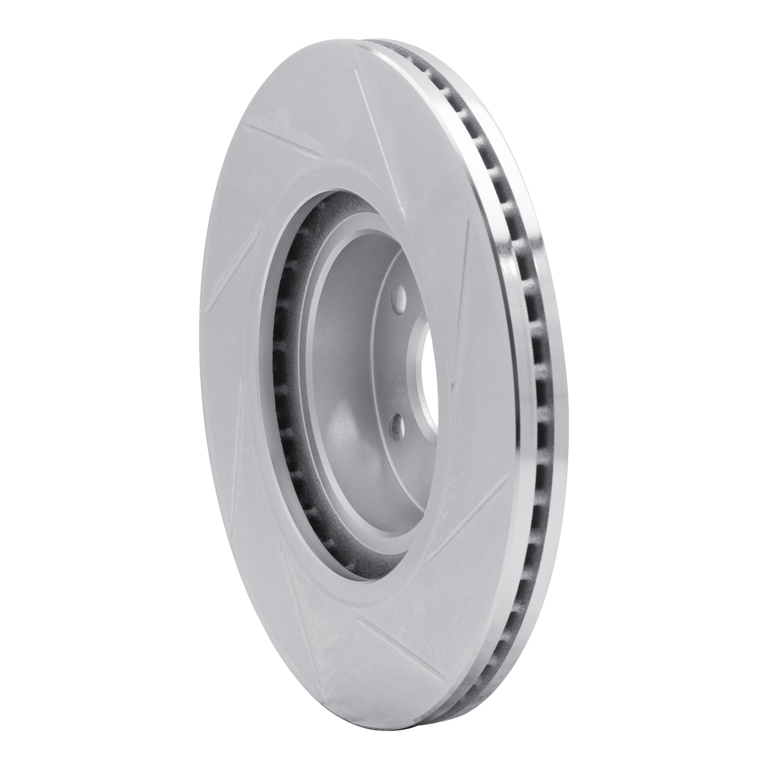 611-13034L Slotted Brake Rotor [Silver], Fits Select Multiple Makes/Models, Position: Front Left