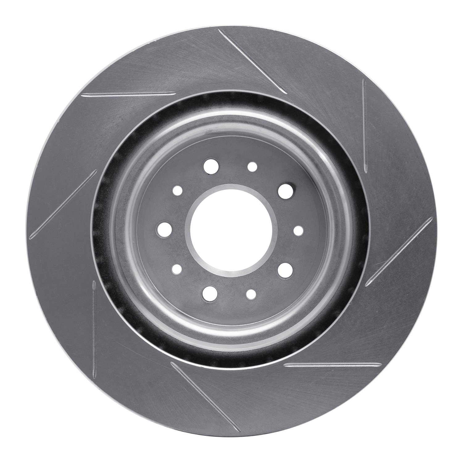 611-20016L Slotted Brake Rotor [Silver], 2000-2006 Jaguar, Position: Front Left