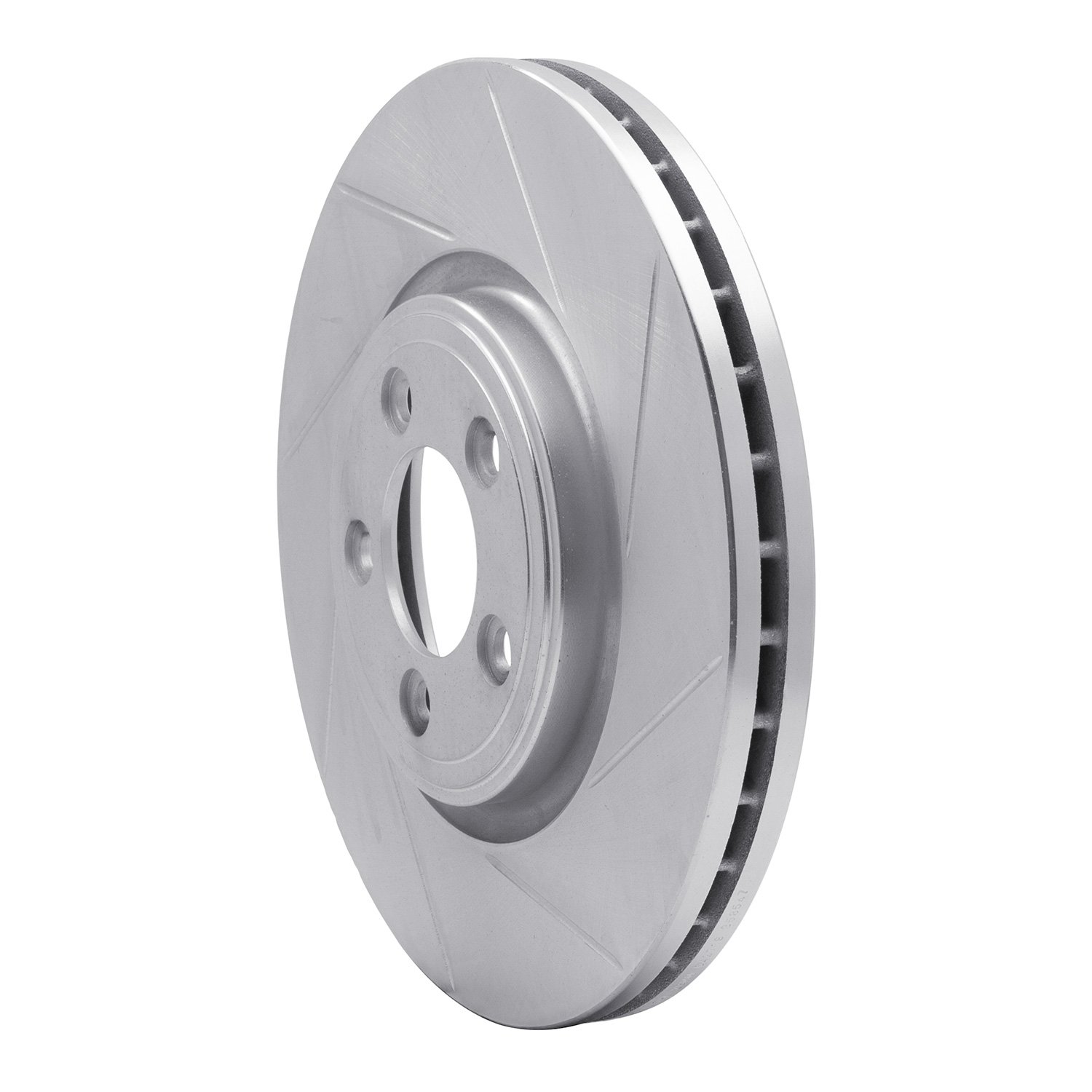 611-20019R Slotted Brake Rotor [Silver], 2006-2010 Jaguar, Position: Front Right