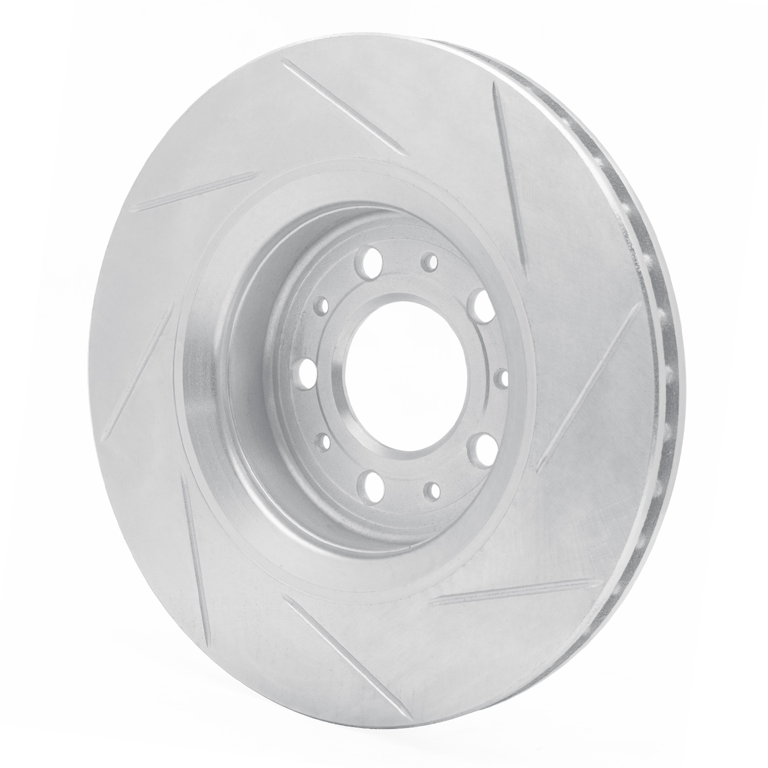 611-27022L Slotted Brake Rotor [Silver], 1998-2004 Volvo, Position: Front Left
