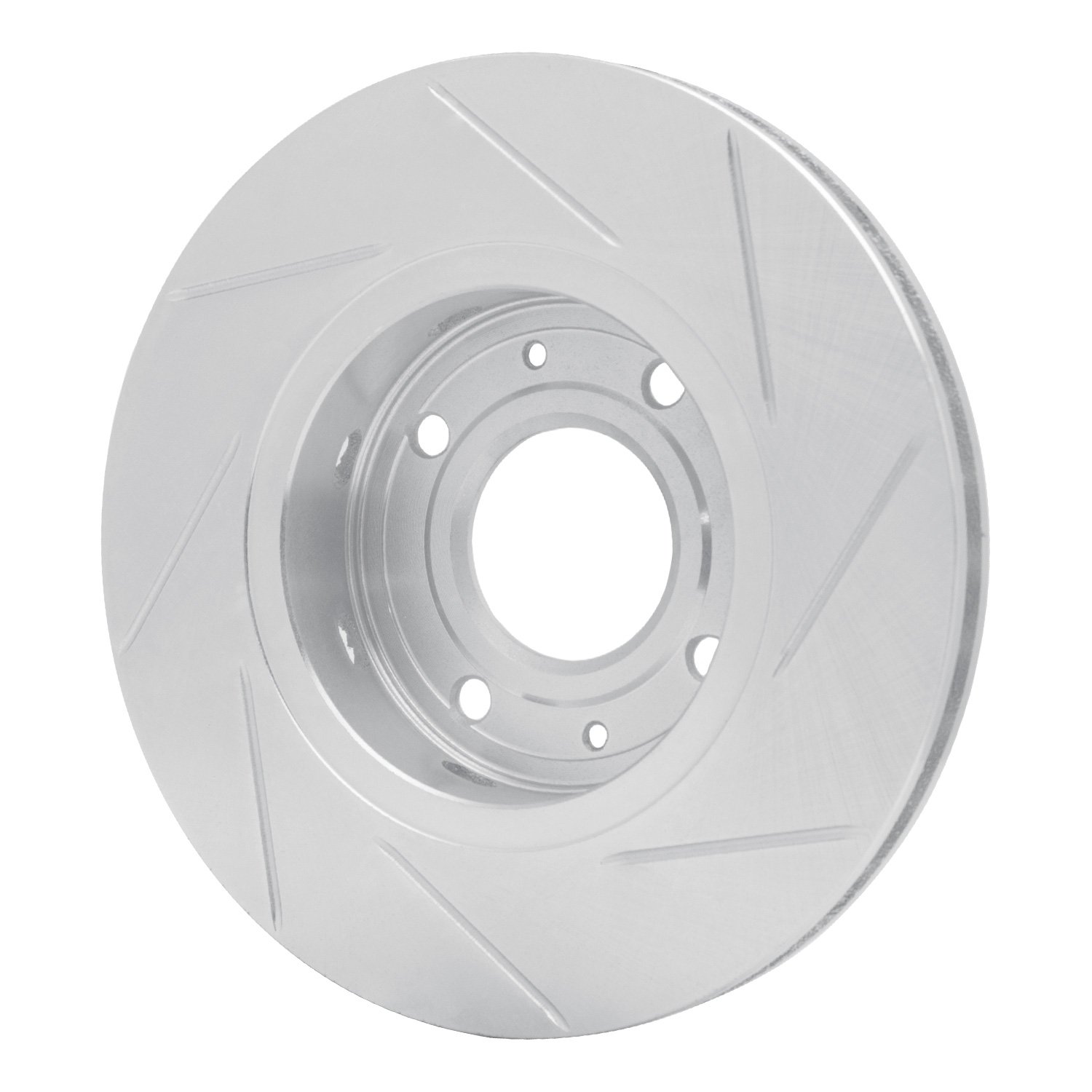 611-27026L Slotted Brake Rotor [Silver], 2000-2004 Volvo, Position: Front Left